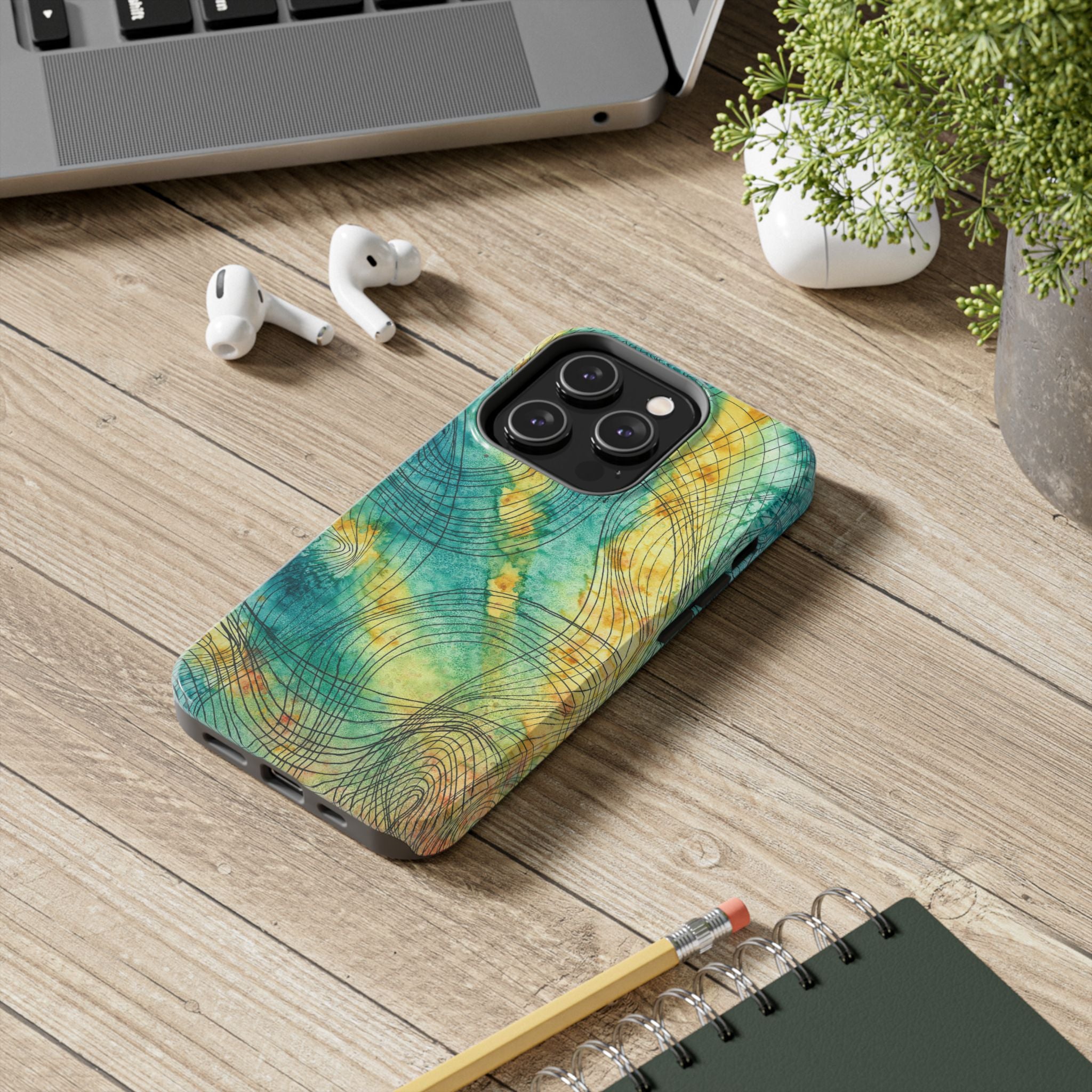 Tough Phone Case - All iPhones and Samsung Galaxys - Exciting Abstract Design #81 The Only Way Is Up