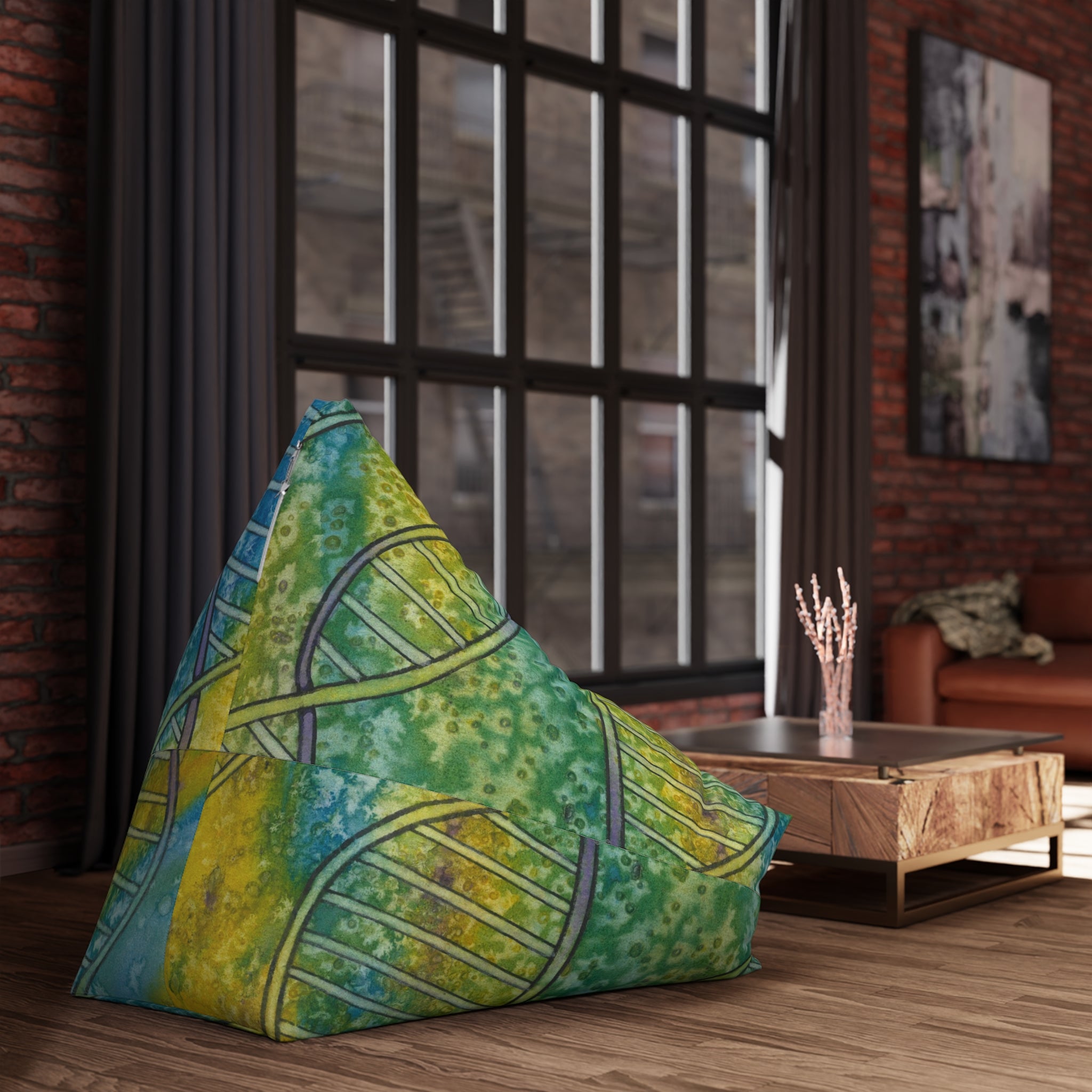 Bean Bag Chair Covers For Indoor & Outdoor - 2 Sizes - Exciting Abstract Design #99 Crop of DNA