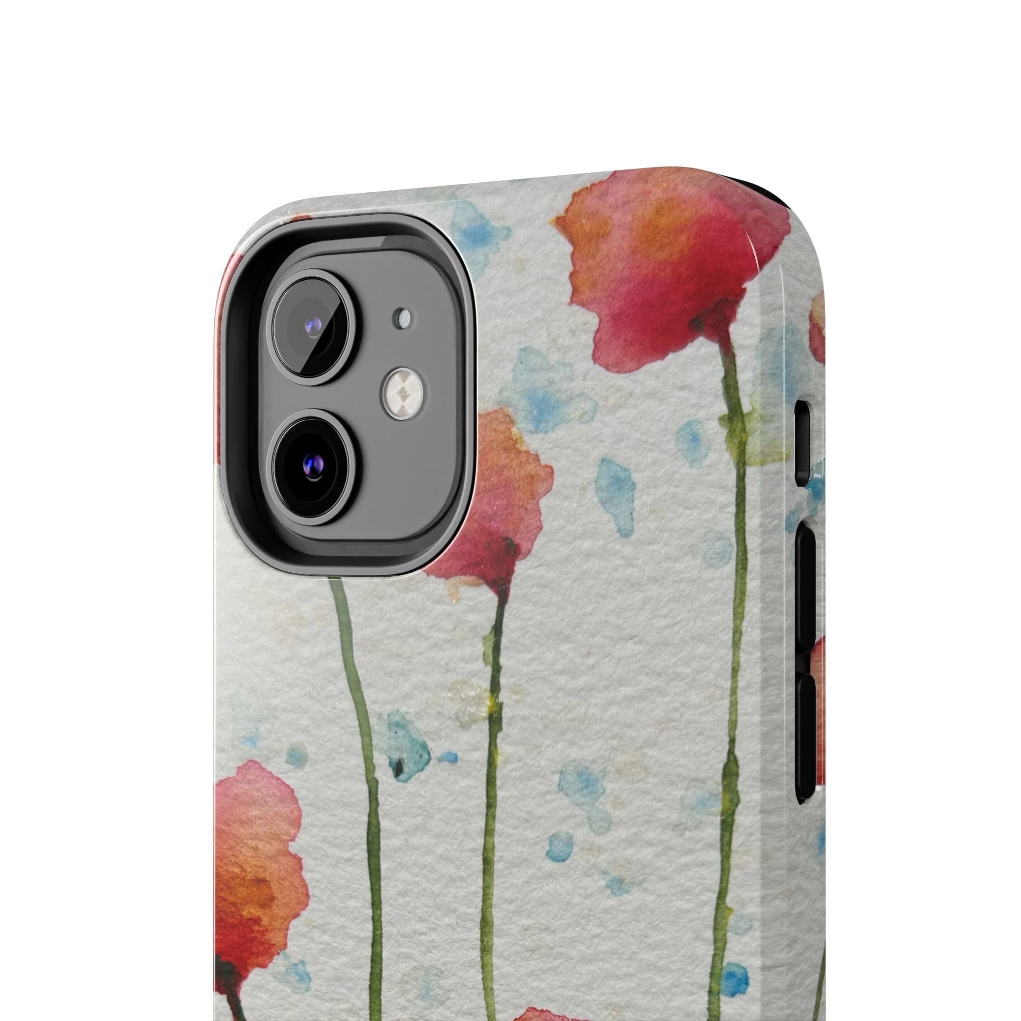 Tough Phone Case - All iPhones and Samsung Galaxys - Exciting Abstract Design #94 Poppies Galore