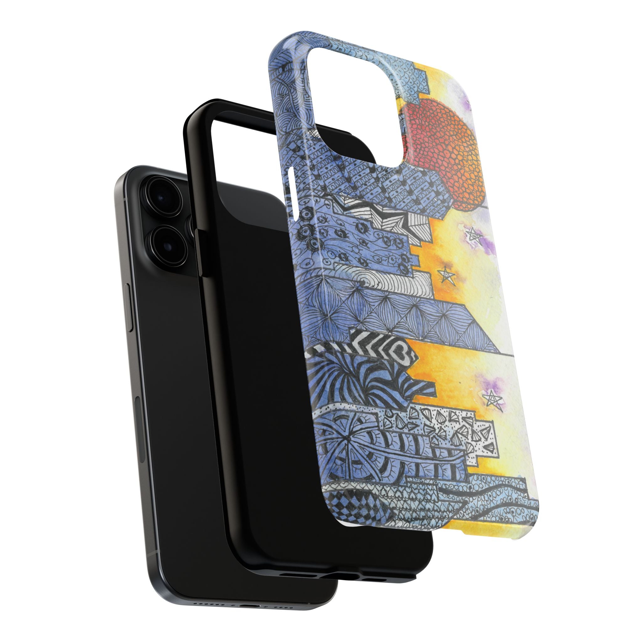 Tough Phone Case - All iPhones and Samsung Galaxys - Exciting Abstract Design #5 In The Shadows