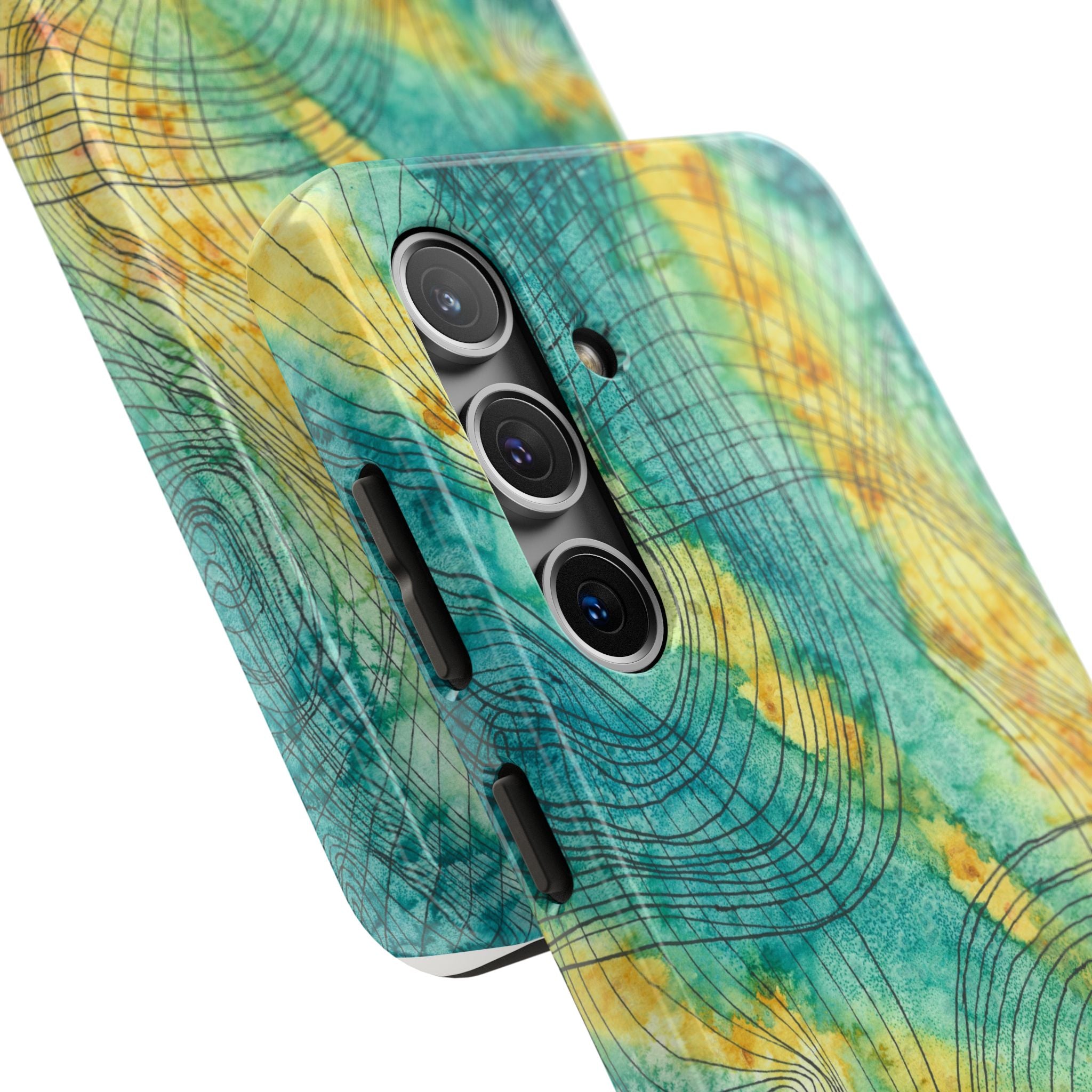 Tough Phone Case - All iPhones and Samsung Galaxys - Exciting Abstract Design #81 The Only Way Is Up