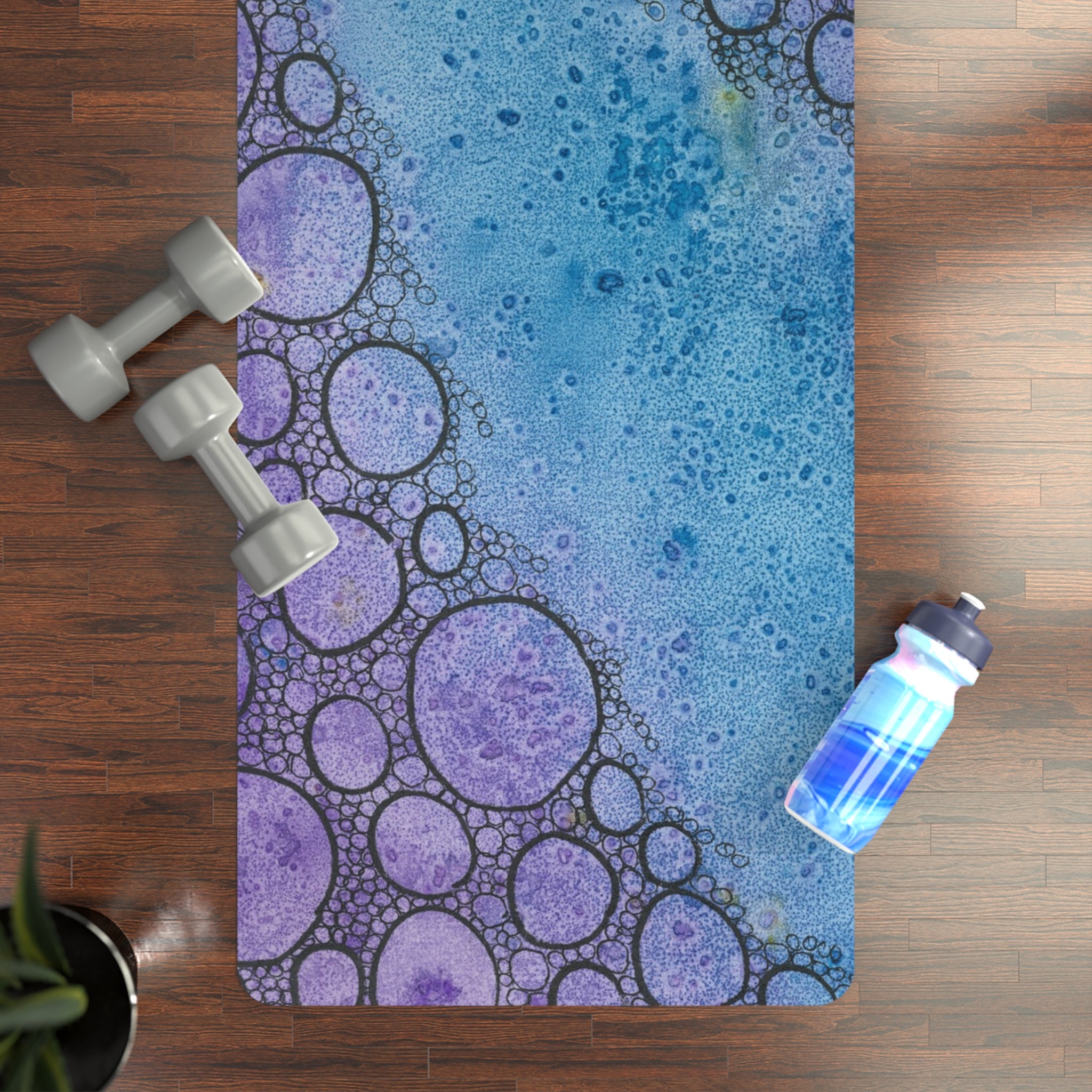 Yoga Mats and Gym Mats. Colourful Abstract Designs. Perfect for Home, Yoga or Gym Class, or a Special Gift #66 Beam Me Up Scotty