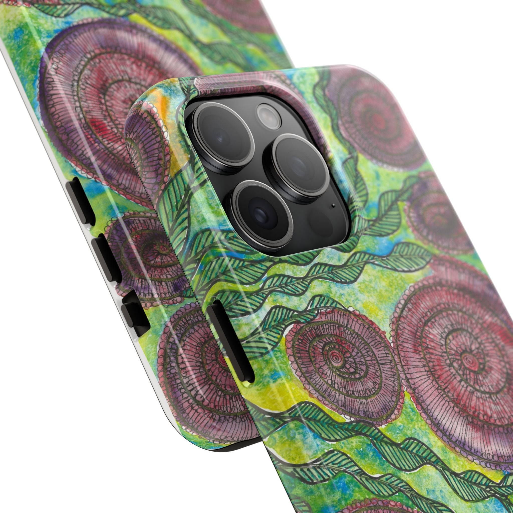 Tough Phone Case - All iPhones and Samsung Galaxys - Exciting Abstract Design #35 Beetroot To Yourself