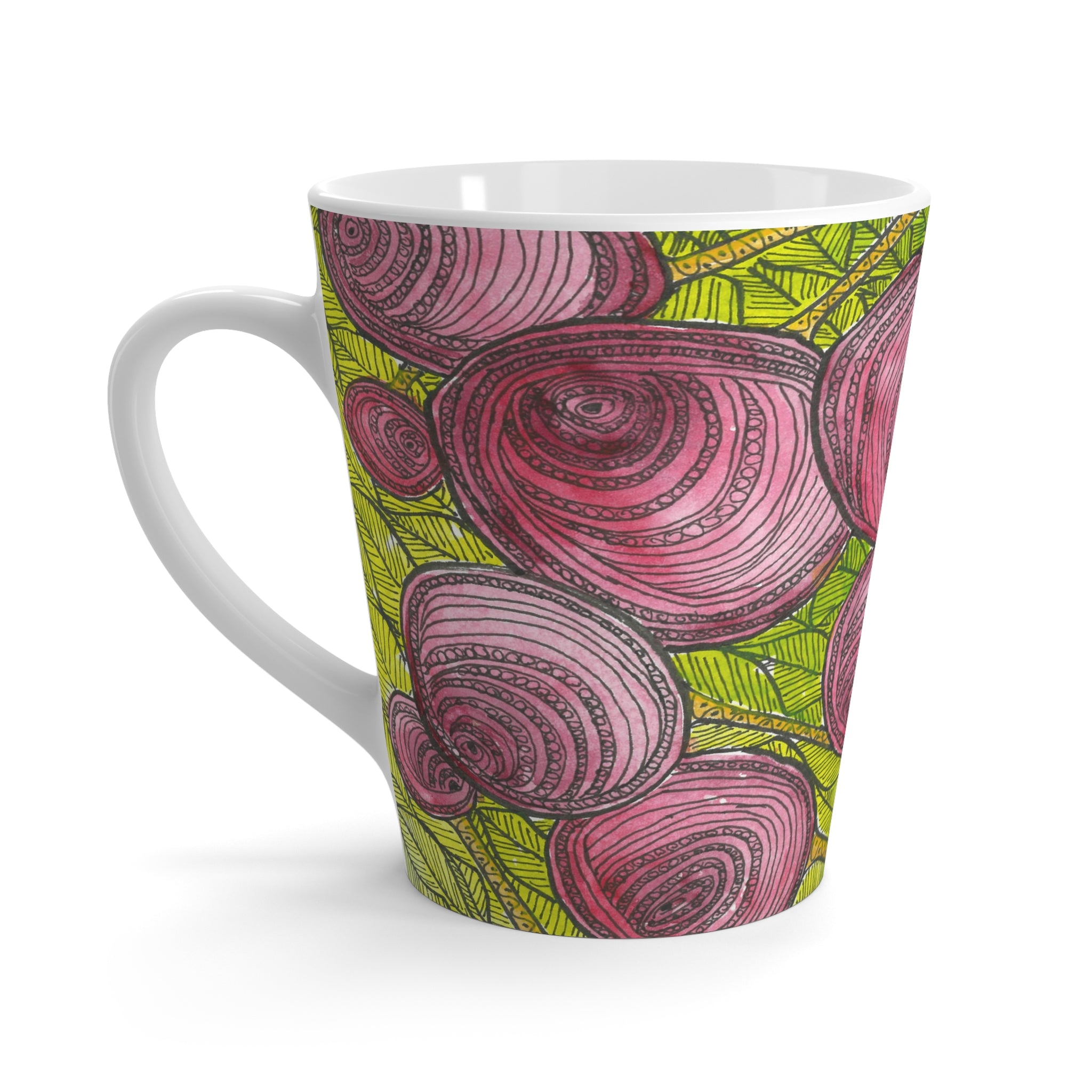 Coffee Mugs and Cups. Colourful Abstract Designs. Perfect for Home, Office or Special Gift #9 Spaced Blossoms