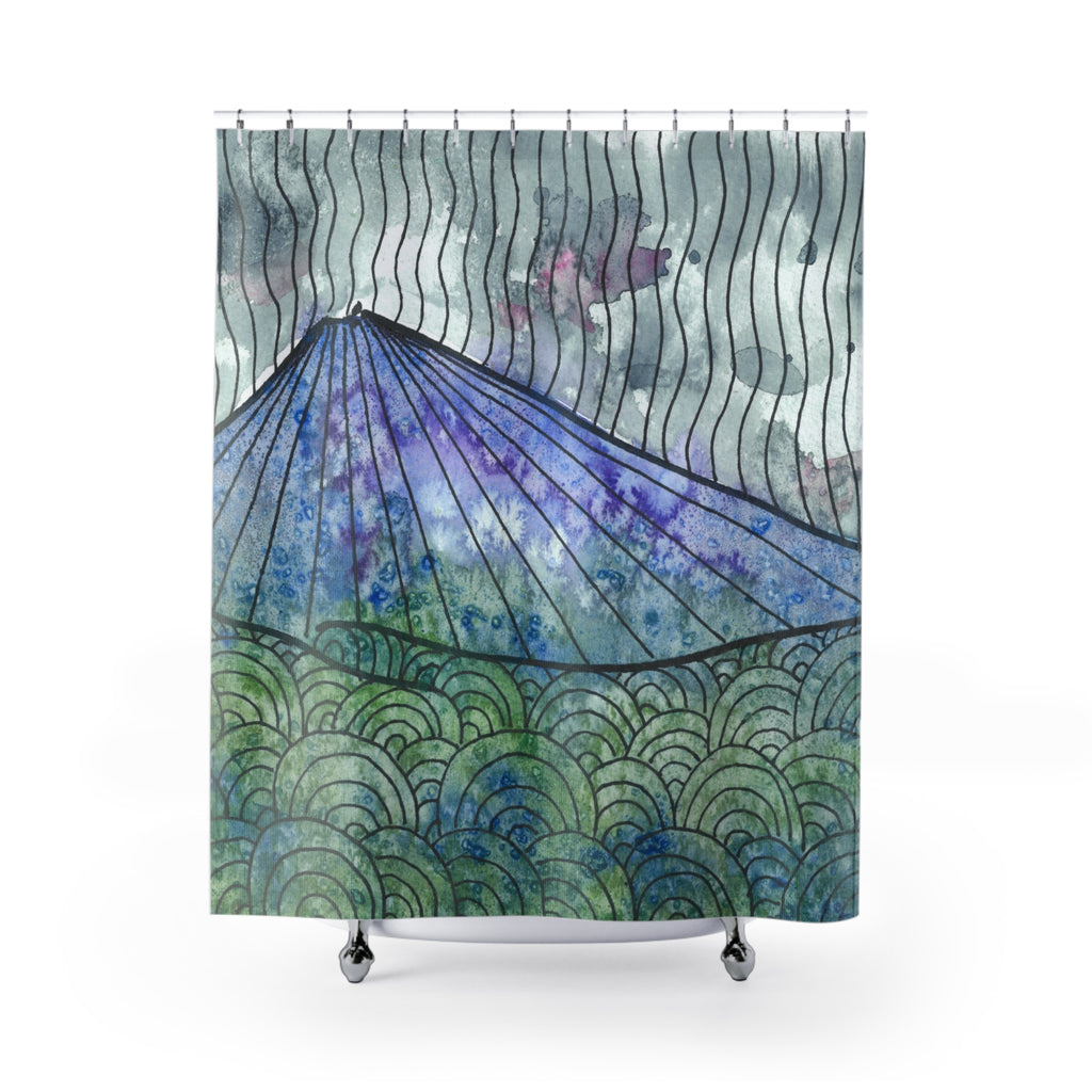 Beautiful Shower Curtains to Refresh Your Bathroom. Colourful Abstract Designs. Perfect For Your Bathroom or Special House-Warming Gift #90 Rtanj Pyramid