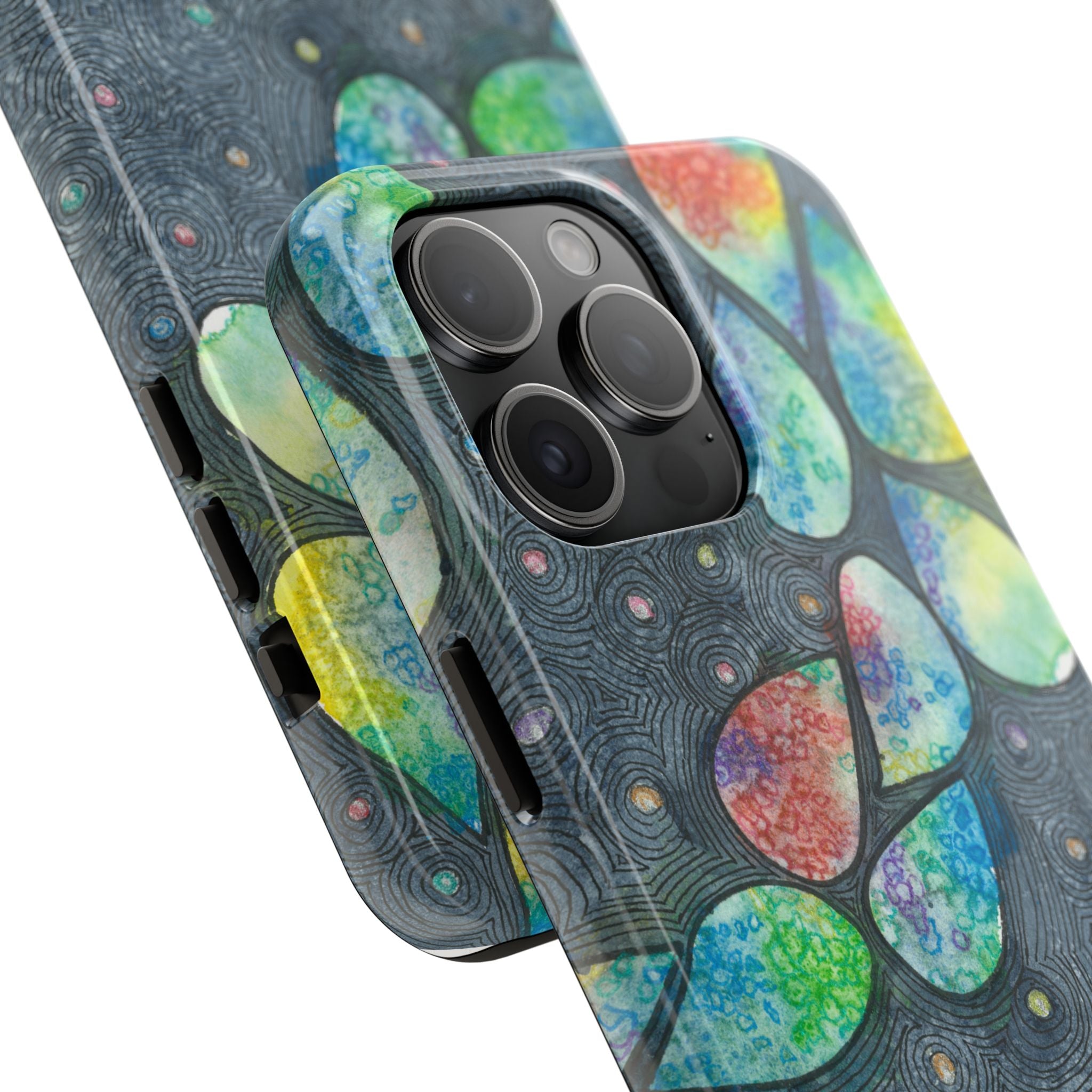 Tough Phone Case - All iPhones and Samsung Galaxys - Exciting Abstract Design #30 Give Us A Minute