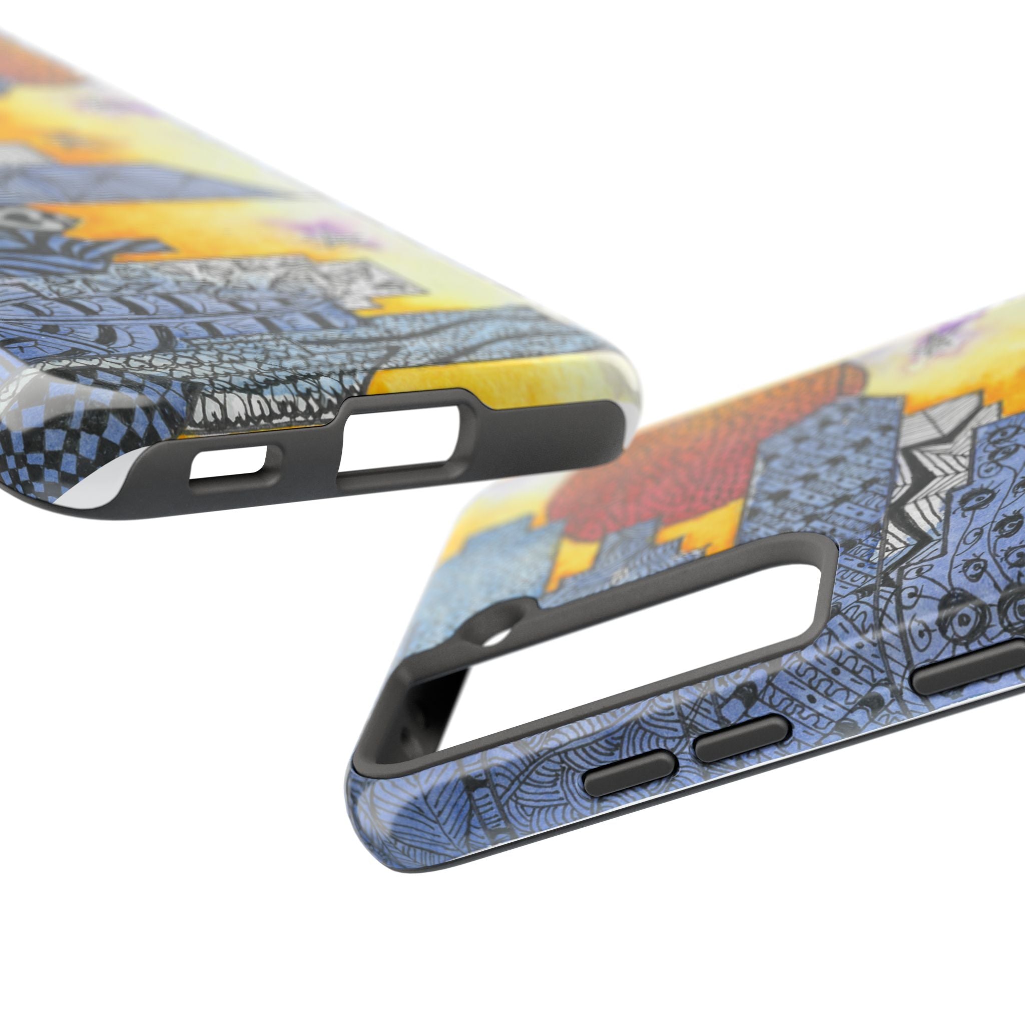 Tough Phone Case - All iPhones and Samsung Galaxys - Exciting Abstract Design #5 In The Shadows