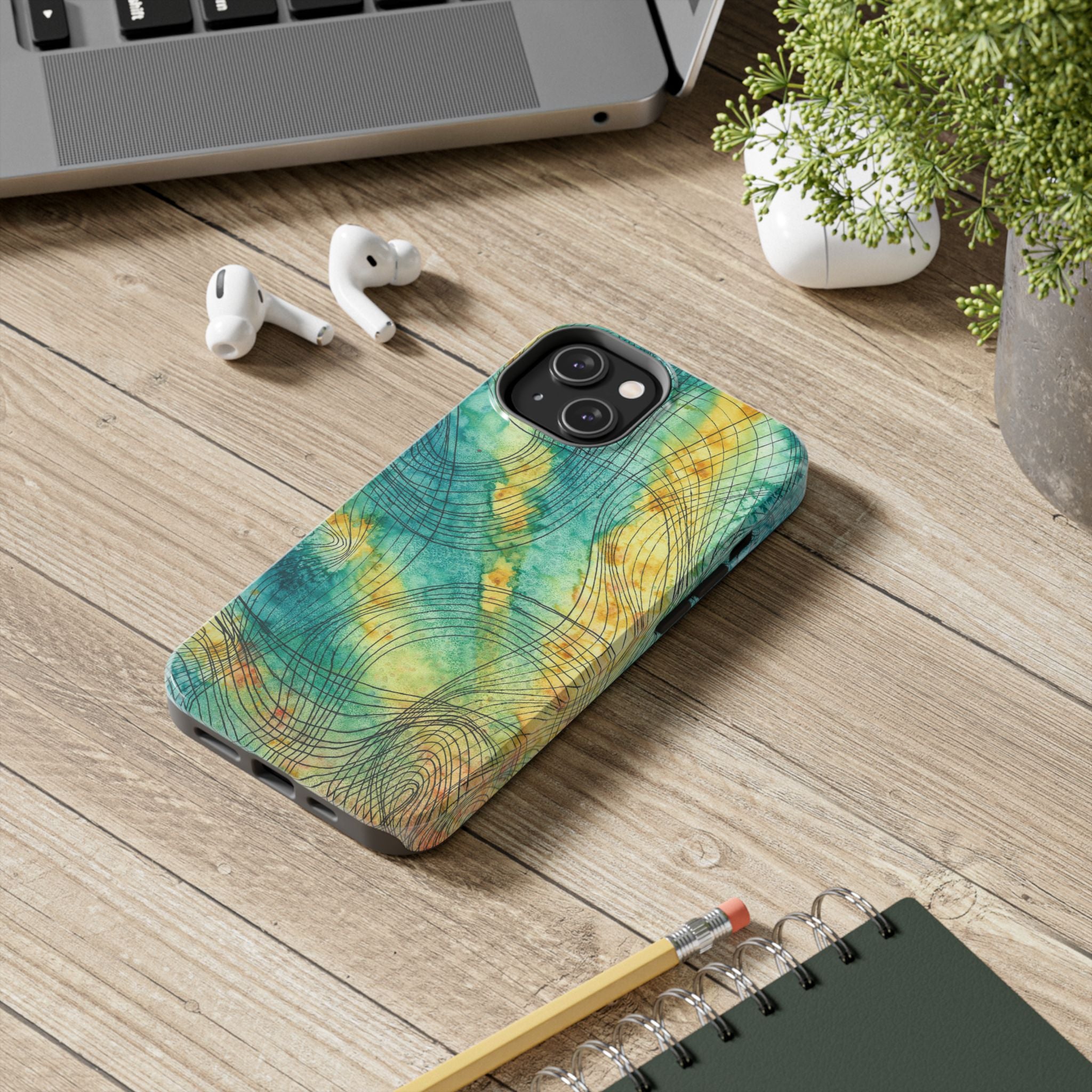 Tough Phone Case - All iPhones and Samsung Galaxys - Exciting Abstract Design #81 The Only Way Is Up