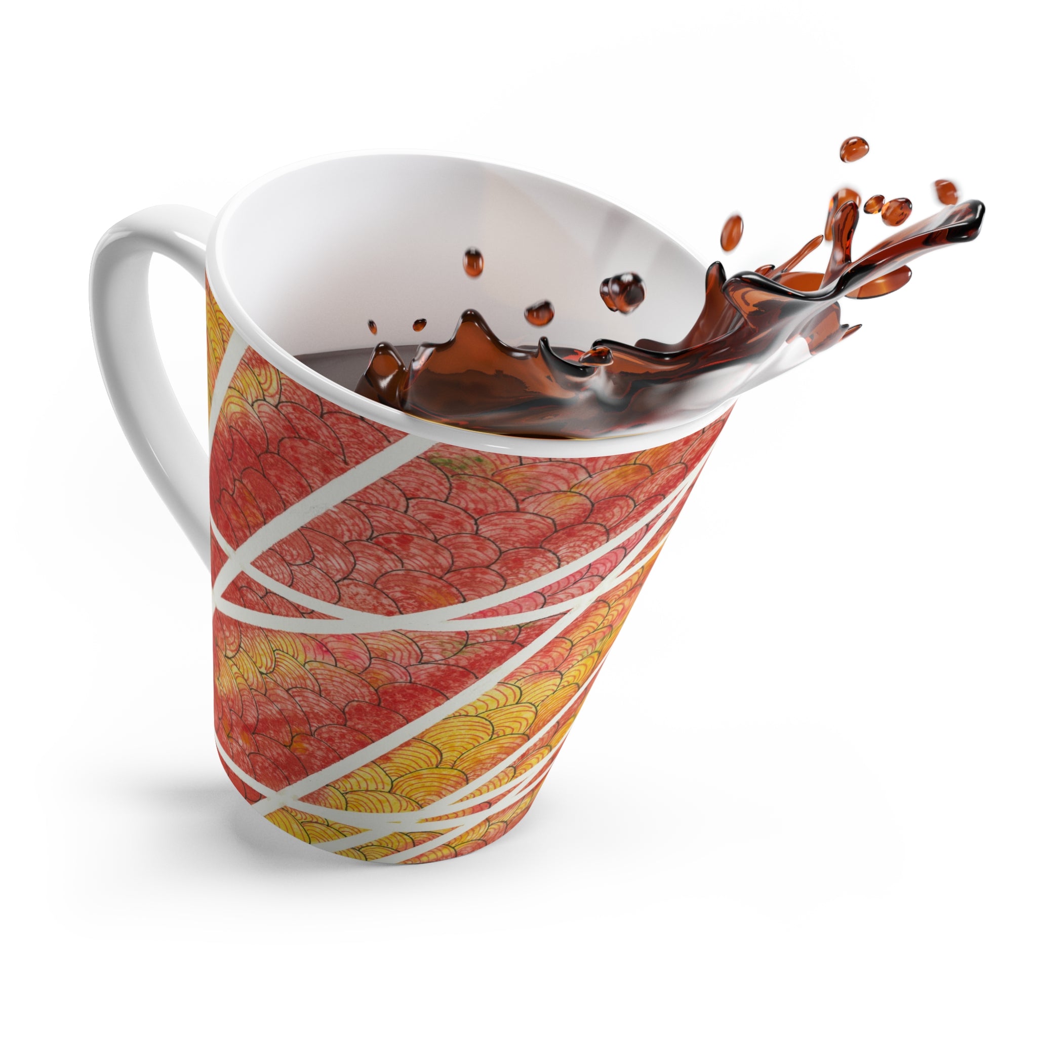 Coffee Mugs and Cups. Colourful Abstract Designs. Perfect for Home, Office or Special Gift #67 Max Mimosa