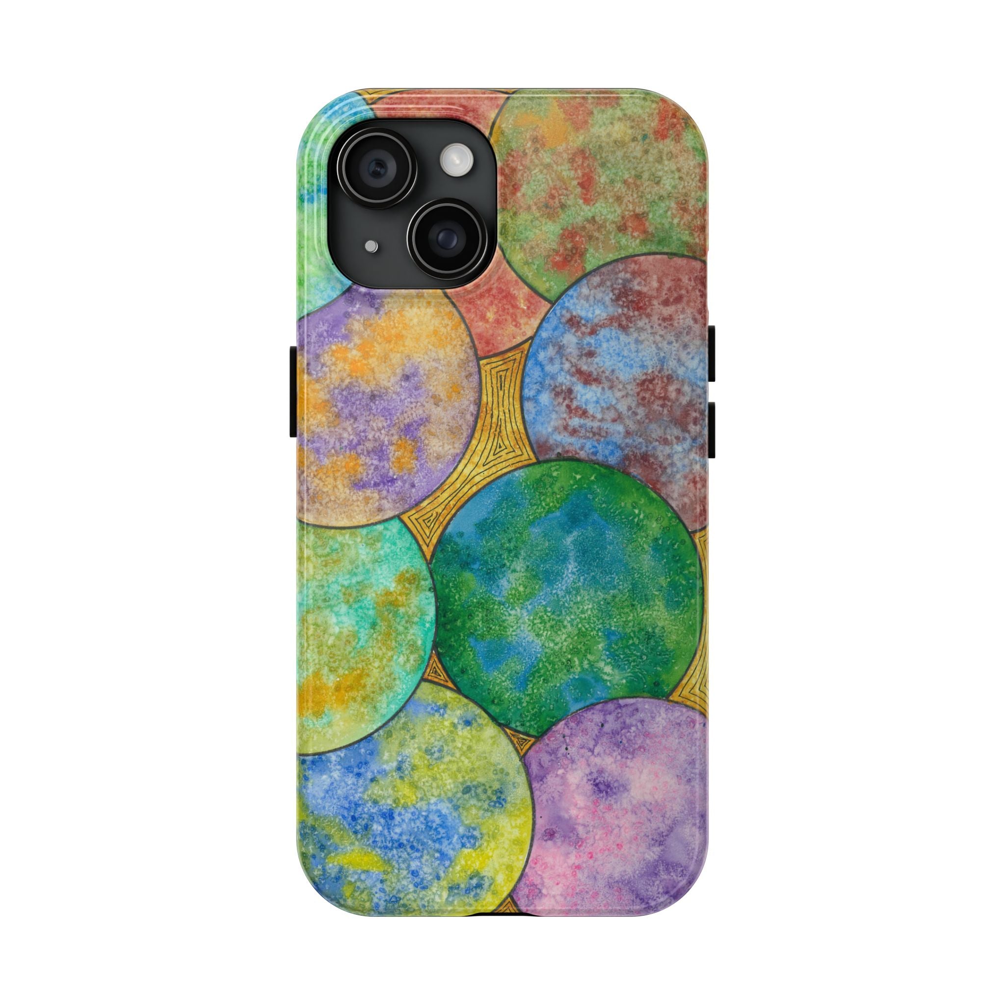 Tough Phone Case - All iPhones and Samsung Galaxys - Exciting Abstract Design #61 Worlds Apart