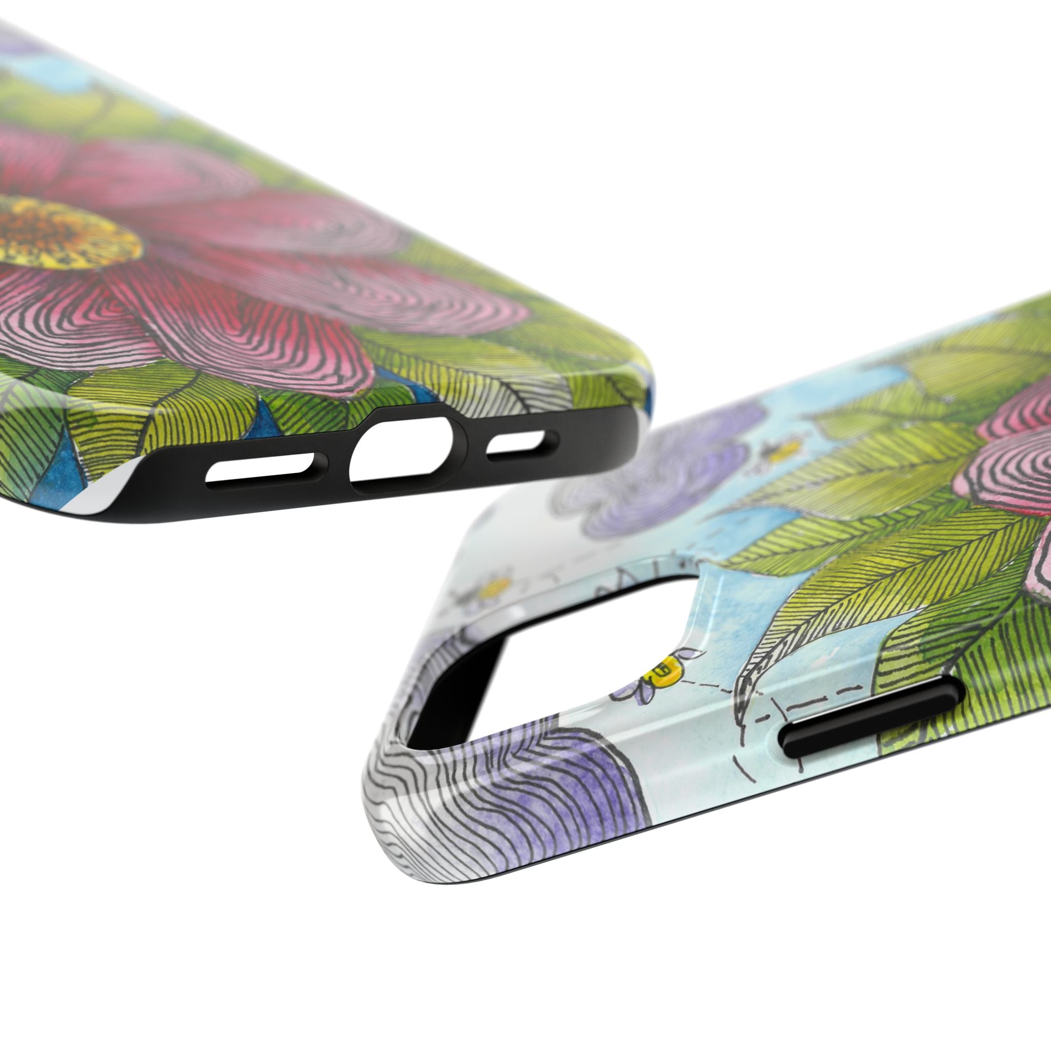Tough Phone Case - All iPhones and Samsung Galaxys - Exciting Abstract Design  #4 Bloom'n