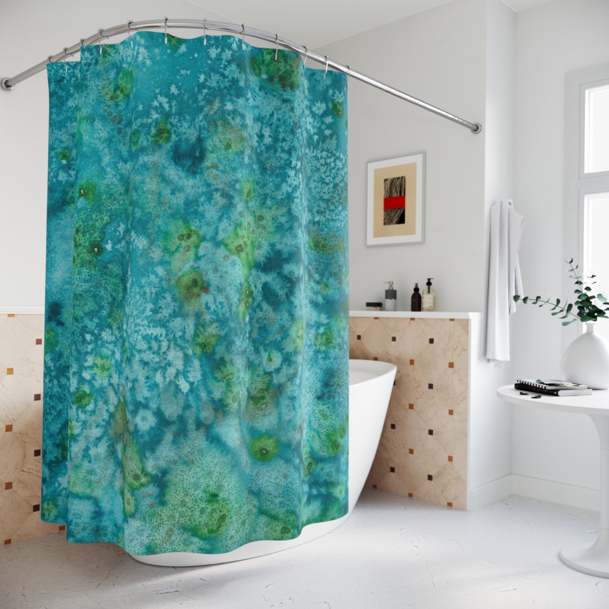 Beautiful Shower Curtains to Refresh Your Bathroom. Colourful Abstract Designs. Perfect For Your Bathroom or Special House-Warming Gift #83 Who Am I Today