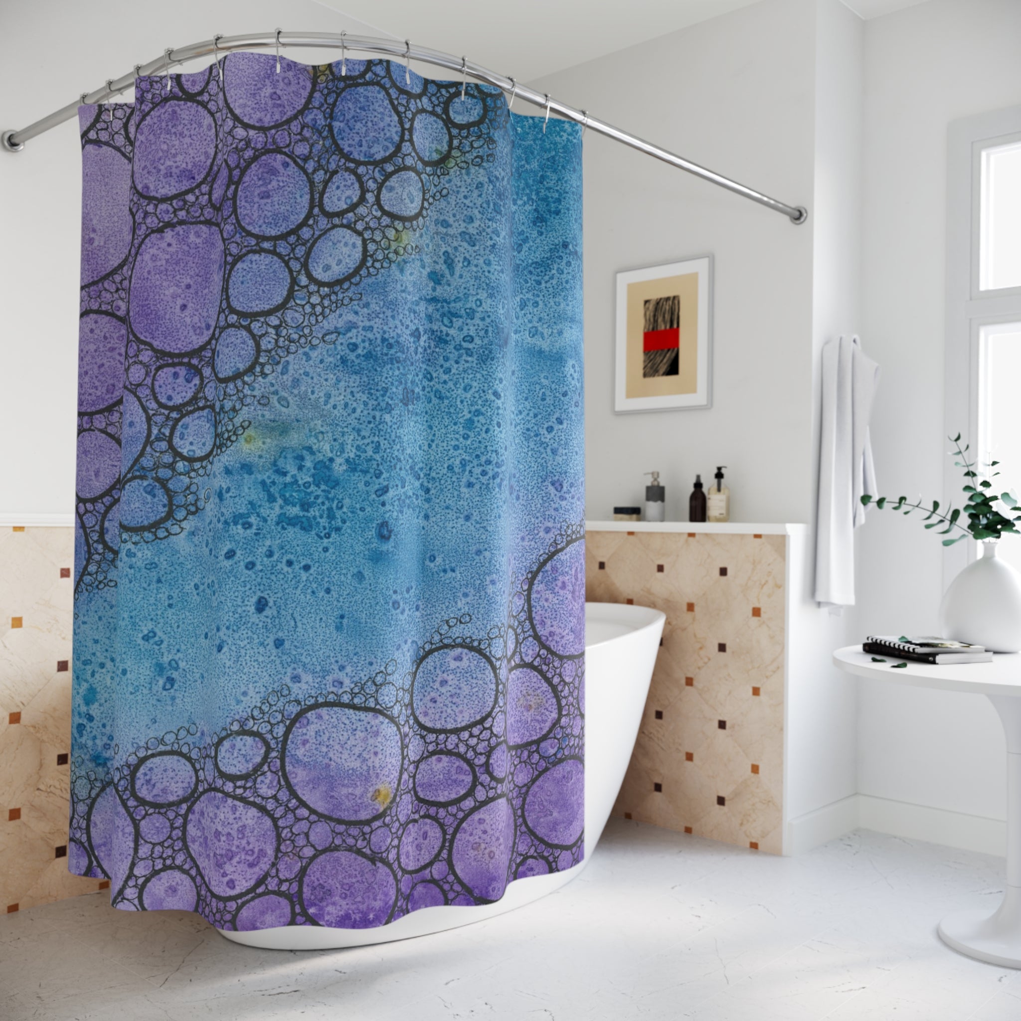 Beautiful Shower Curtains to Refresh Your Bathroom. Colourful Abstract Designs. Perfect For Your Bathroom or Special House-Warming Gift #66 Beam Me Up Scotty
