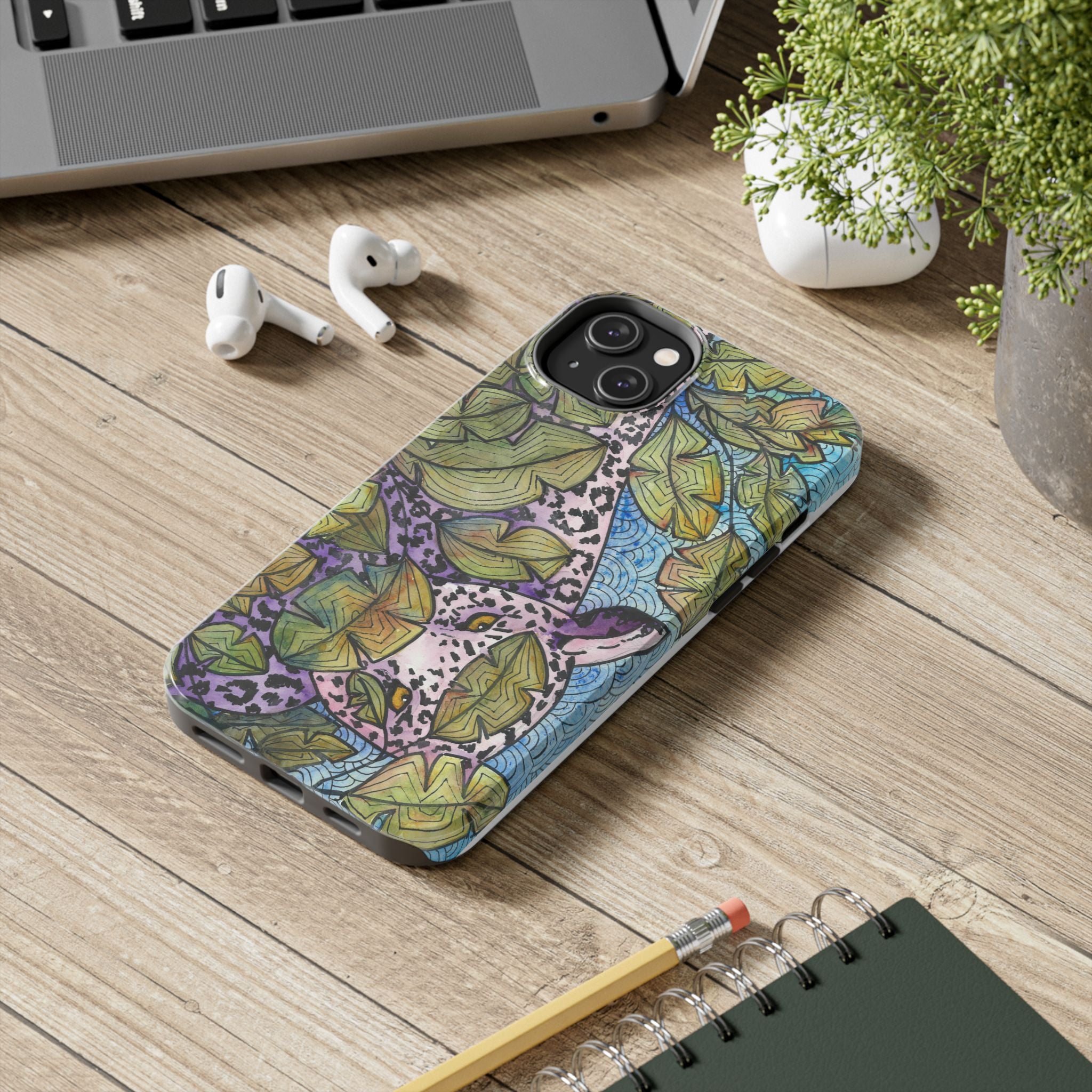 Tough Phone Case - All iPhones and Samsung Galaxys - Exciting Abstract Design #76 Purrfect Blend