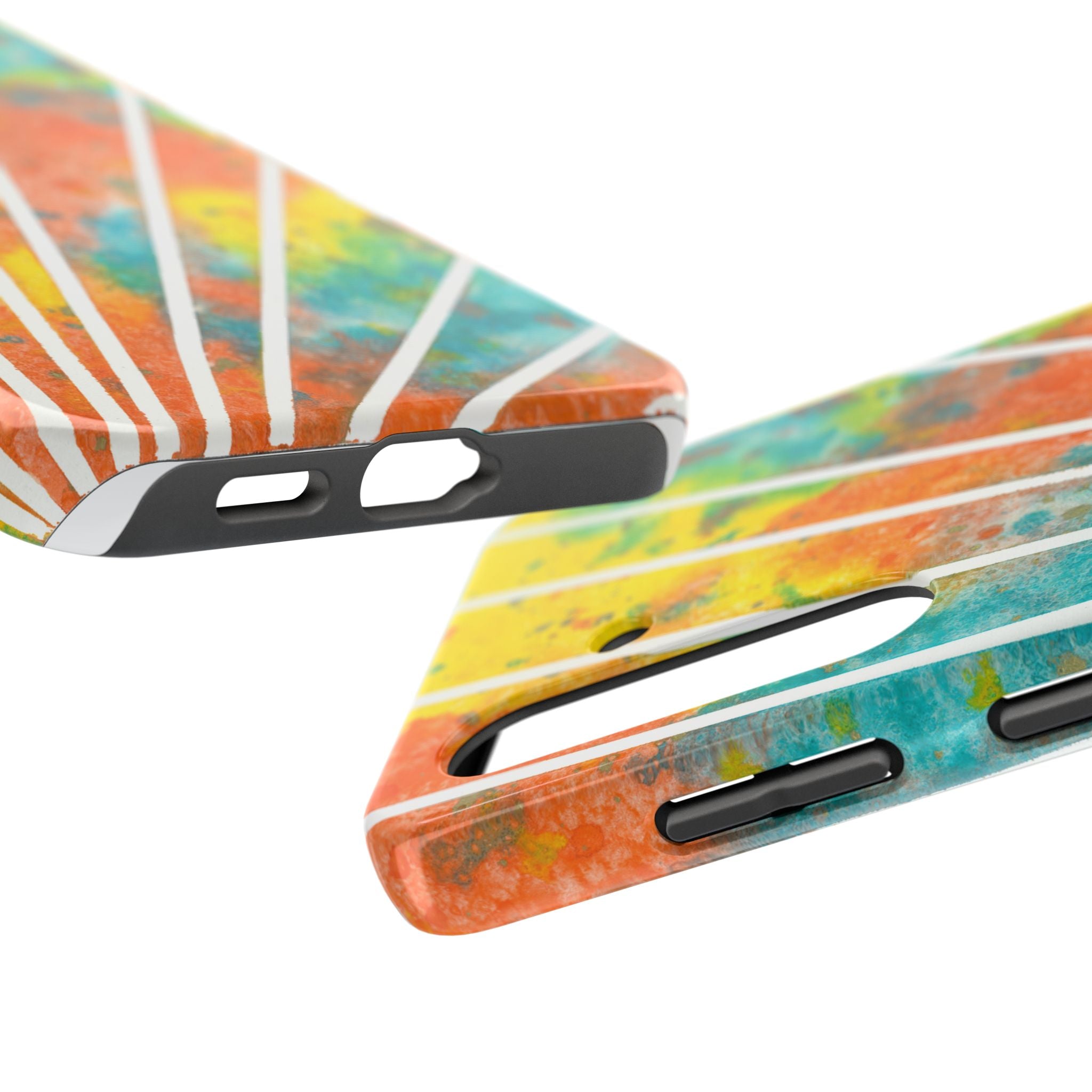 Tough Phone Case - All iPhones and Samsung Galaxys - Exciting Abstract Design #101 Your Energy Radiates