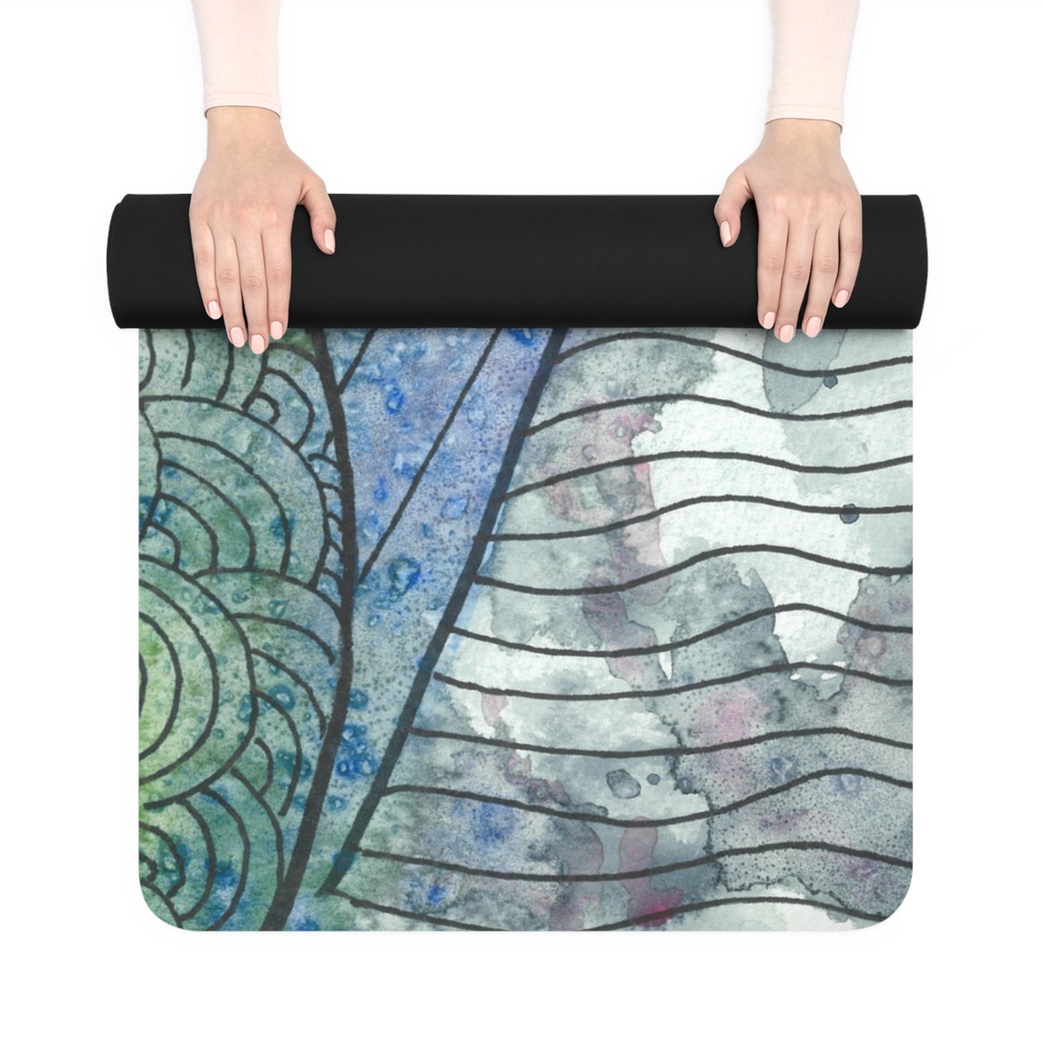 Yoga Mats and Gym Mats. Colourful Abstract Designs. Perfect for Home, Yoga or Gym Class, or a Special Gift #90 Rtanj Pyramid