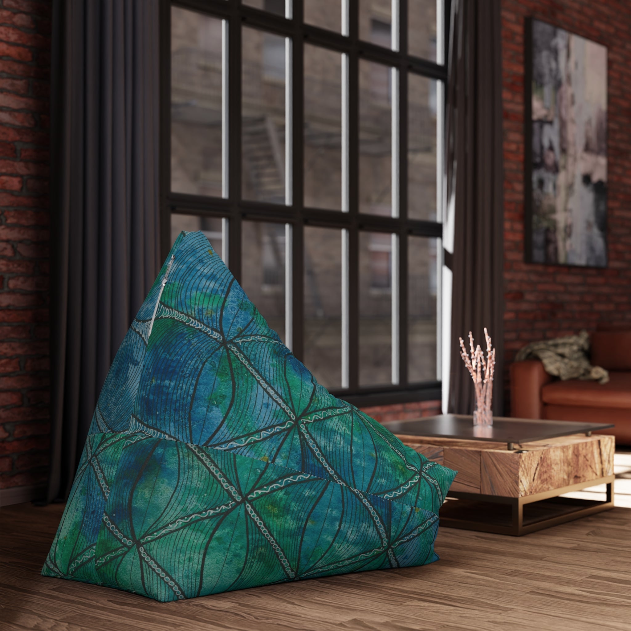 Bean Bag Chair Covers For Indoor & Outdoor - 2 Sizes - Exciting Abstract Design #58 How's The Serenity?