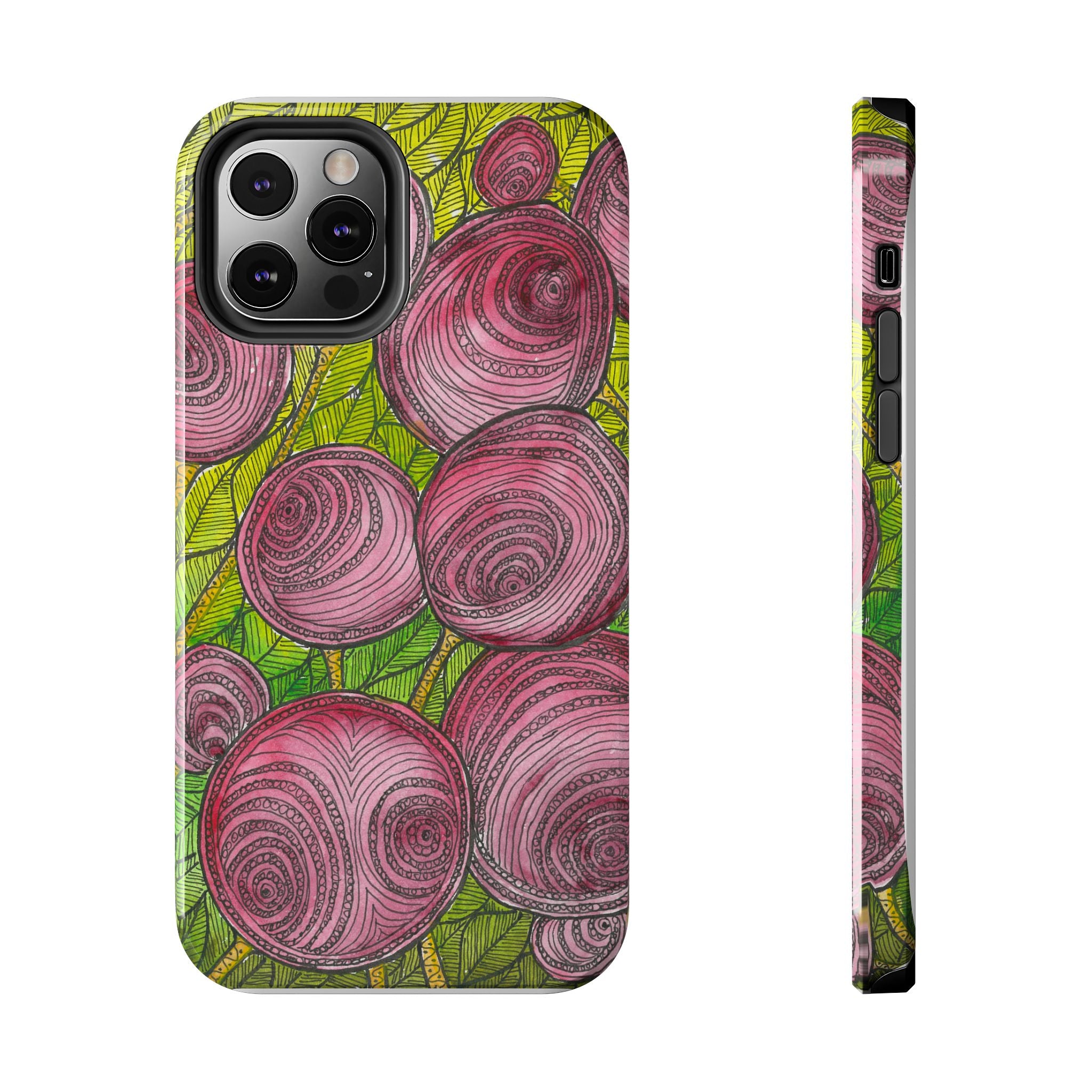 Tough Phone Case - All iPhones and Samsung Galaxys - Exciting Abstract Design #9 Spaced Blossoms