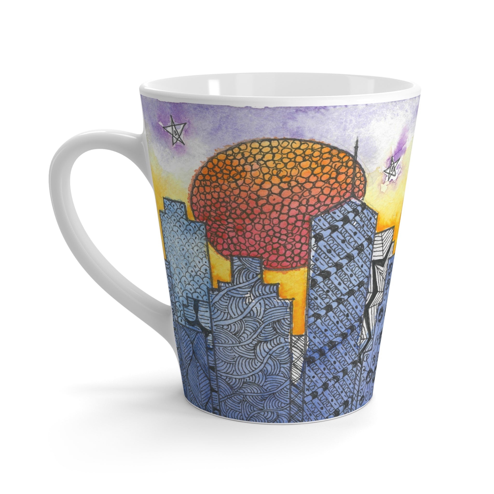 Coffee Mugs and Cups. Colourful Abstract Designs. Perfect for Home, Office or Special Gift #5 In The Shadows