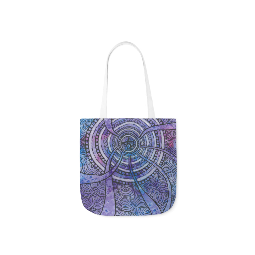 Canvas Tote Bags, Colourful Abstract Designs, 5-Color Straps, 3 Sizes.  For Family and friends or a Special Gift #56 The Way Home