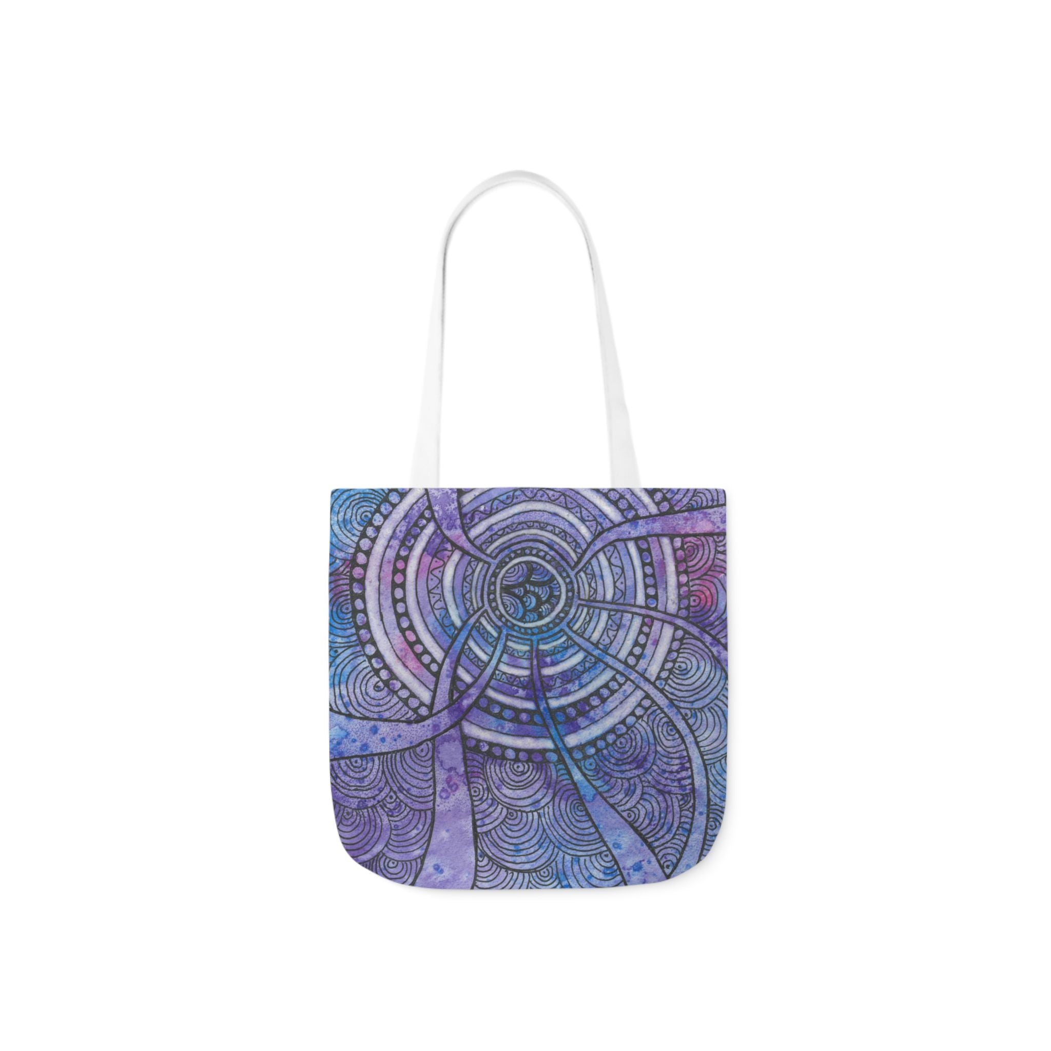 Canvas Tote Bags, Colourful Abstract Designs, 5-Color Straps, 3 Sizes.  For Family and friends or a Special Gift #56 The Way Home