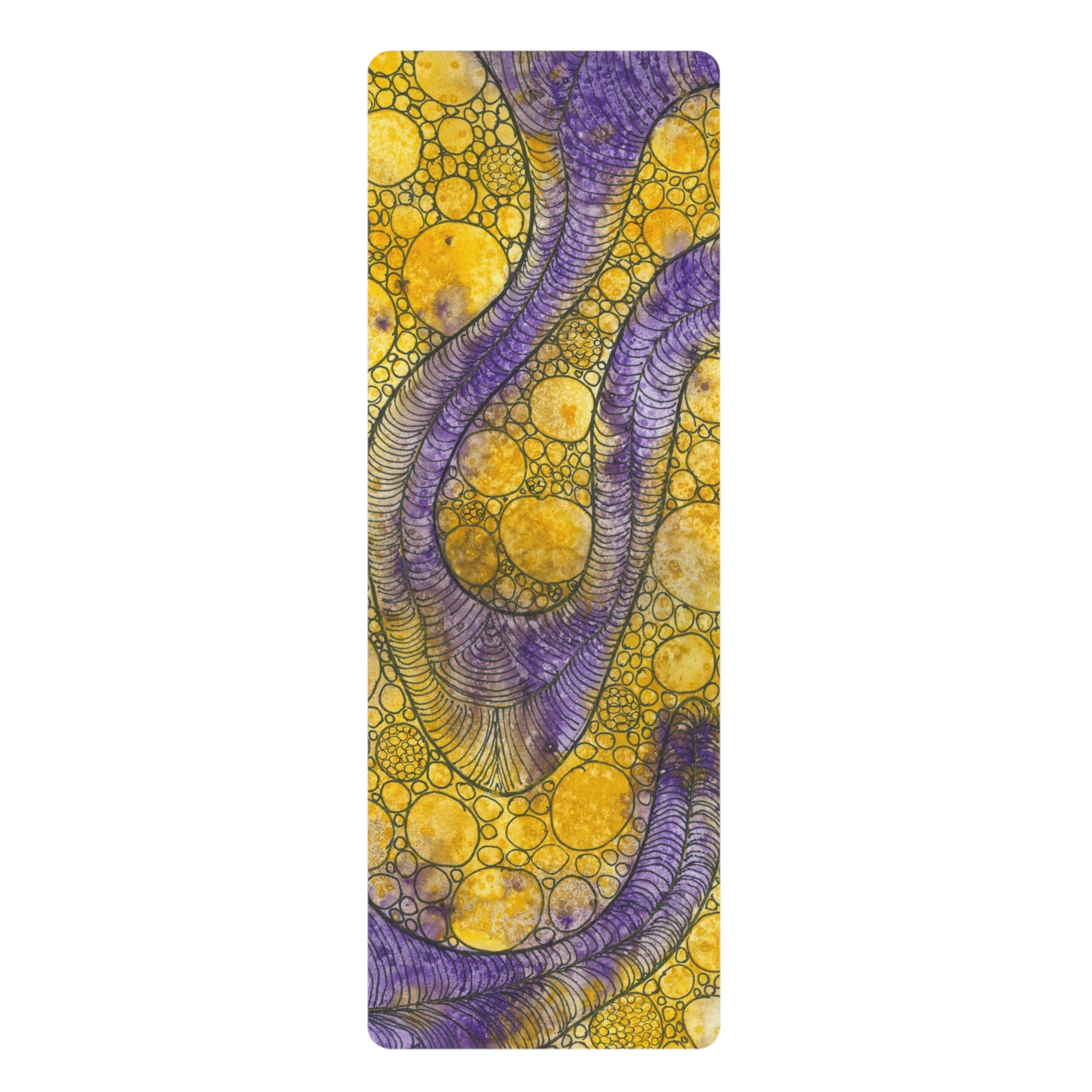 Yoga Mats and Gym Mats. Colourful Abstract Designs. Perfect for Home, Yoga or Gym Class, or a Special Gift #64 Is Now A Good Time