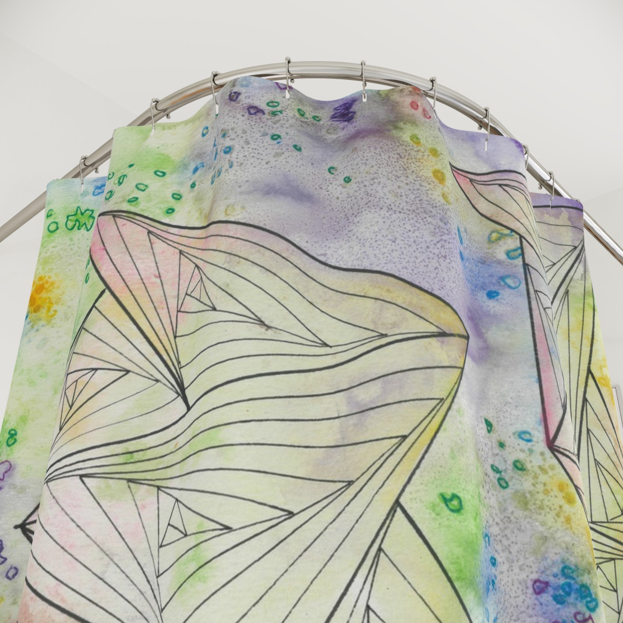 Beautiful Shower Curtains to Refresh Your Bathroom. Colourful Abstract Designs. Perfect For Your Bathroom or Special House-Warming Gift #59 Your Choice