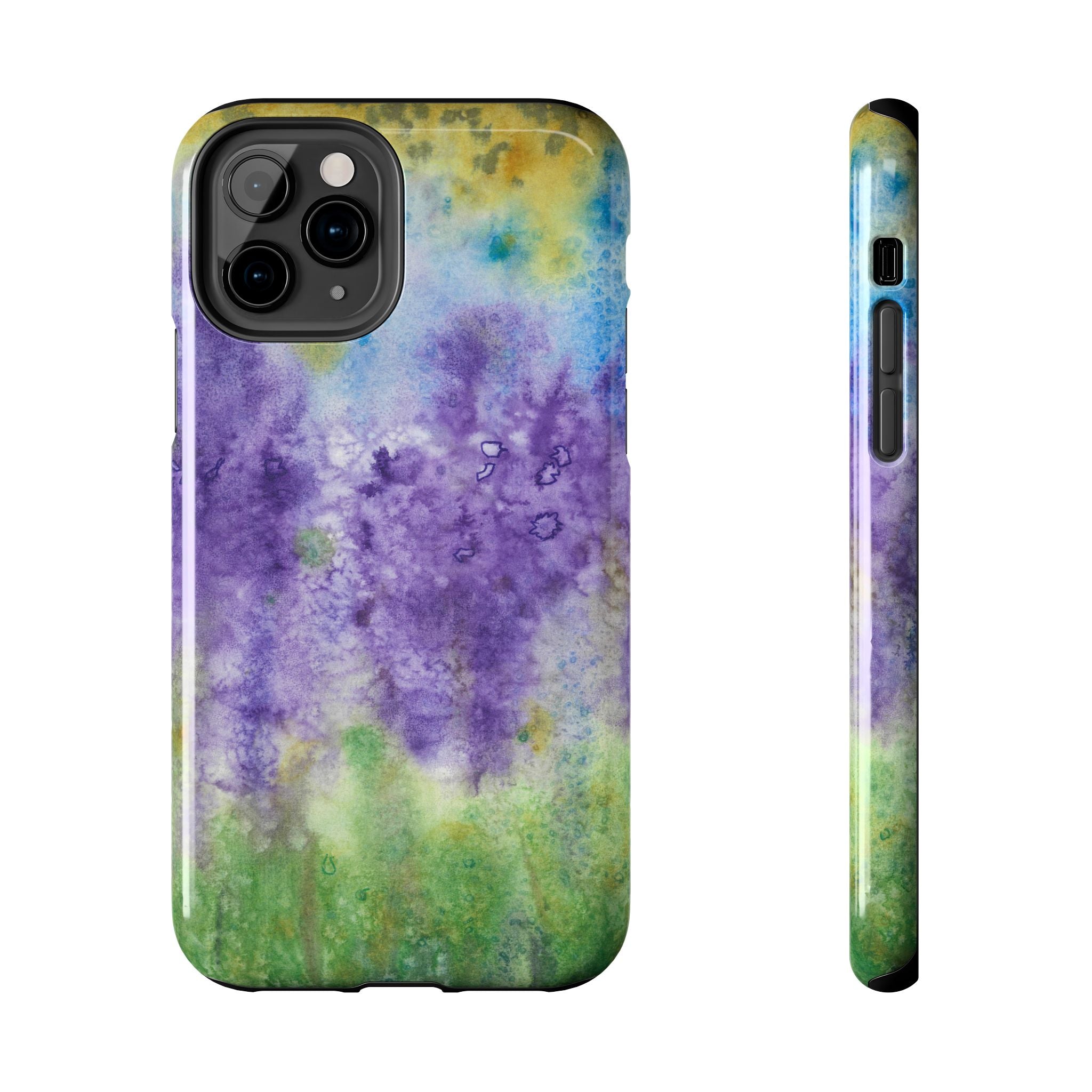 Tough Phone Case - All iPhones and Samsung Galaxys - Exciting Abstract Design #74 Lavender Fields