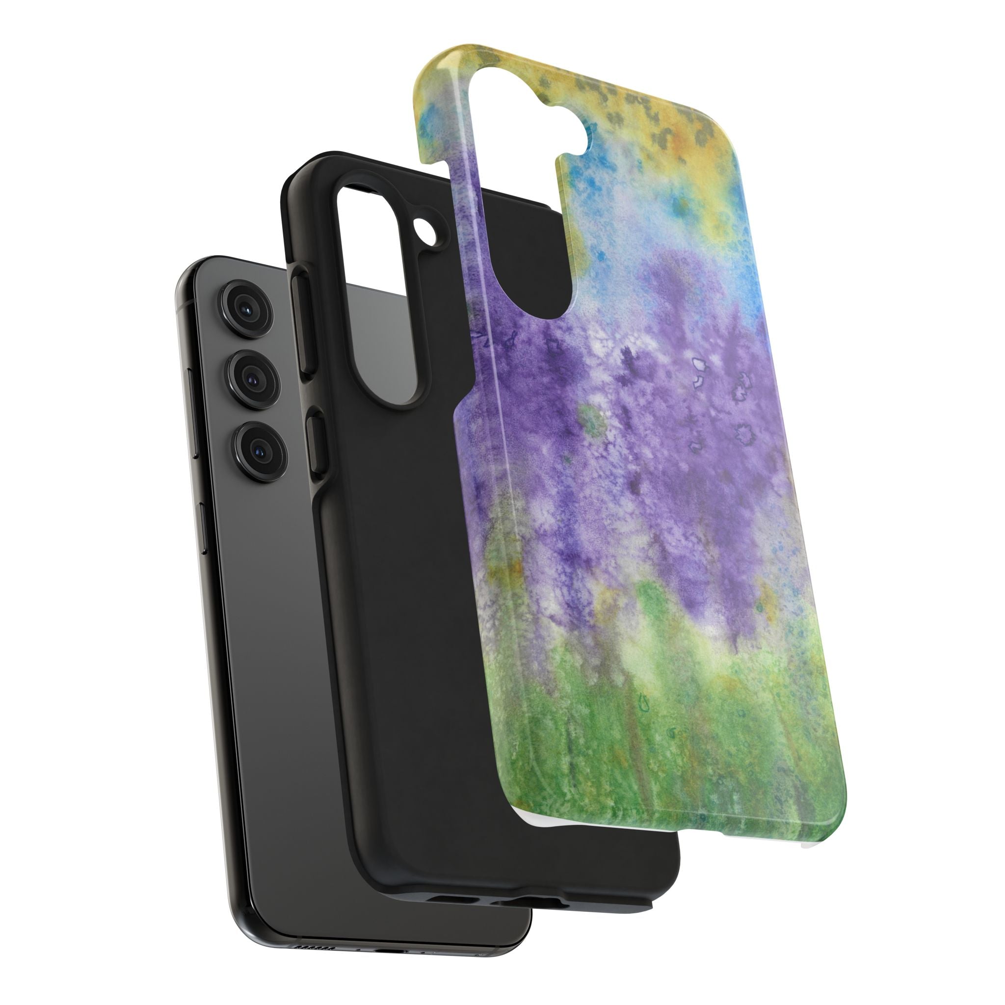 Tough Phone Case - All iPhones and Samsung Galaxys - Exciting Abstract Design #74 Lavender Fields