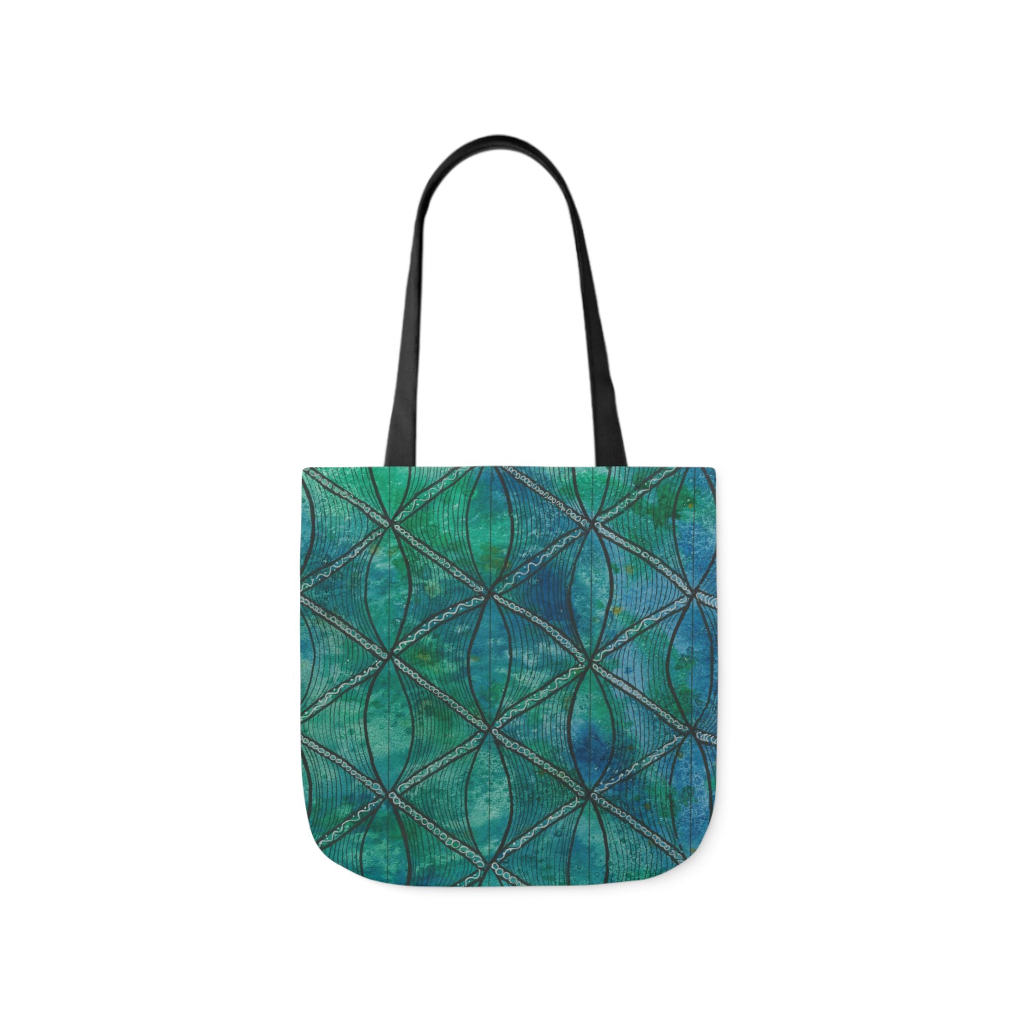 Canvas Tote Bags, Colourful Abstract Designs, 5-Color Straps, 3 Sizes.  For Family and friends or a Special Gift #58 Hows The Serenity