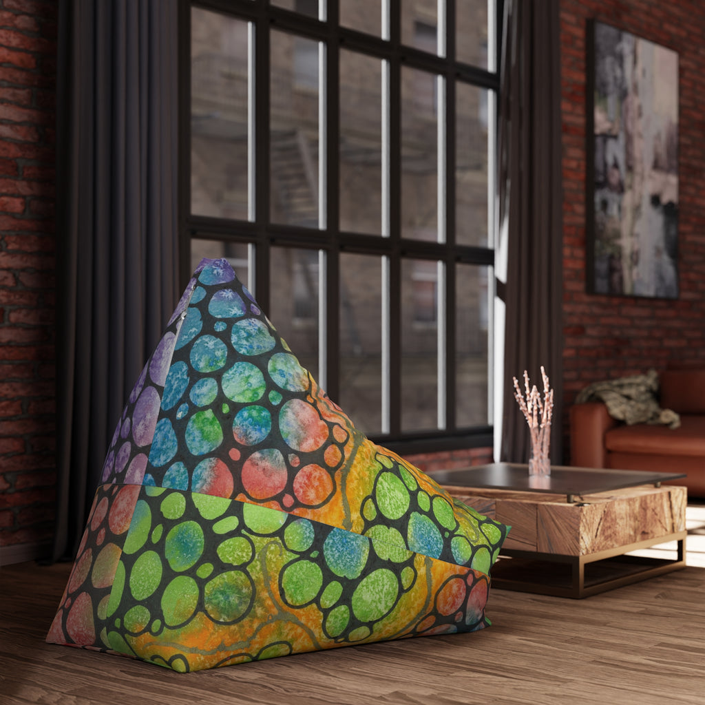 Bean Bag Chair Covers For Indoor & Outdoor - 2 Sizes - Exciting Abstract Design #77 River Of Dreams