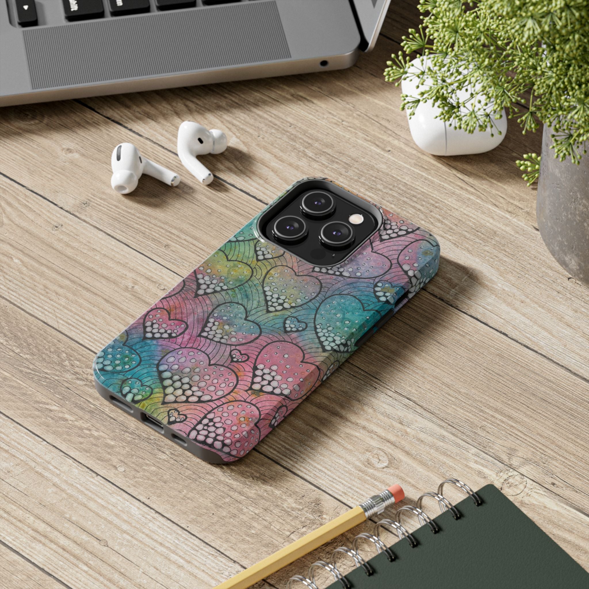 Tough Phone Case - All iPhones and Samsung Galaxys - Exciting Abstract Design #97 What's Love Got To Do With It
