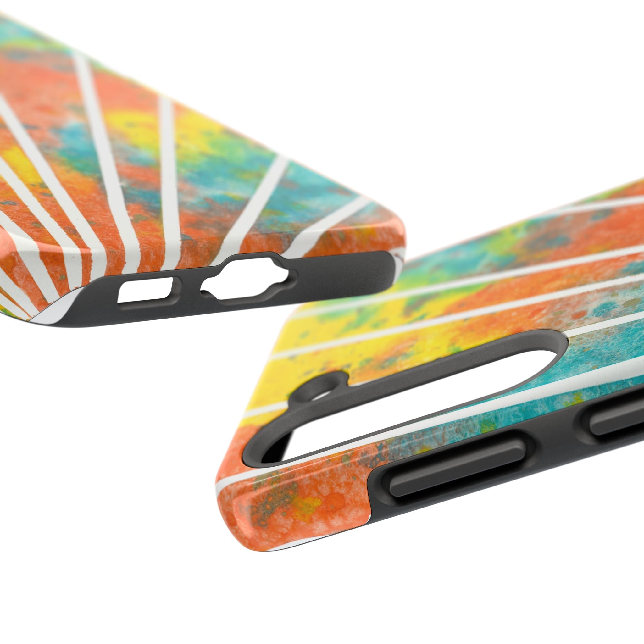 Tough Phone Case - All iPhones and Samsung Galaxys - Exciting Abstract Design #101 Your Energy Radiates