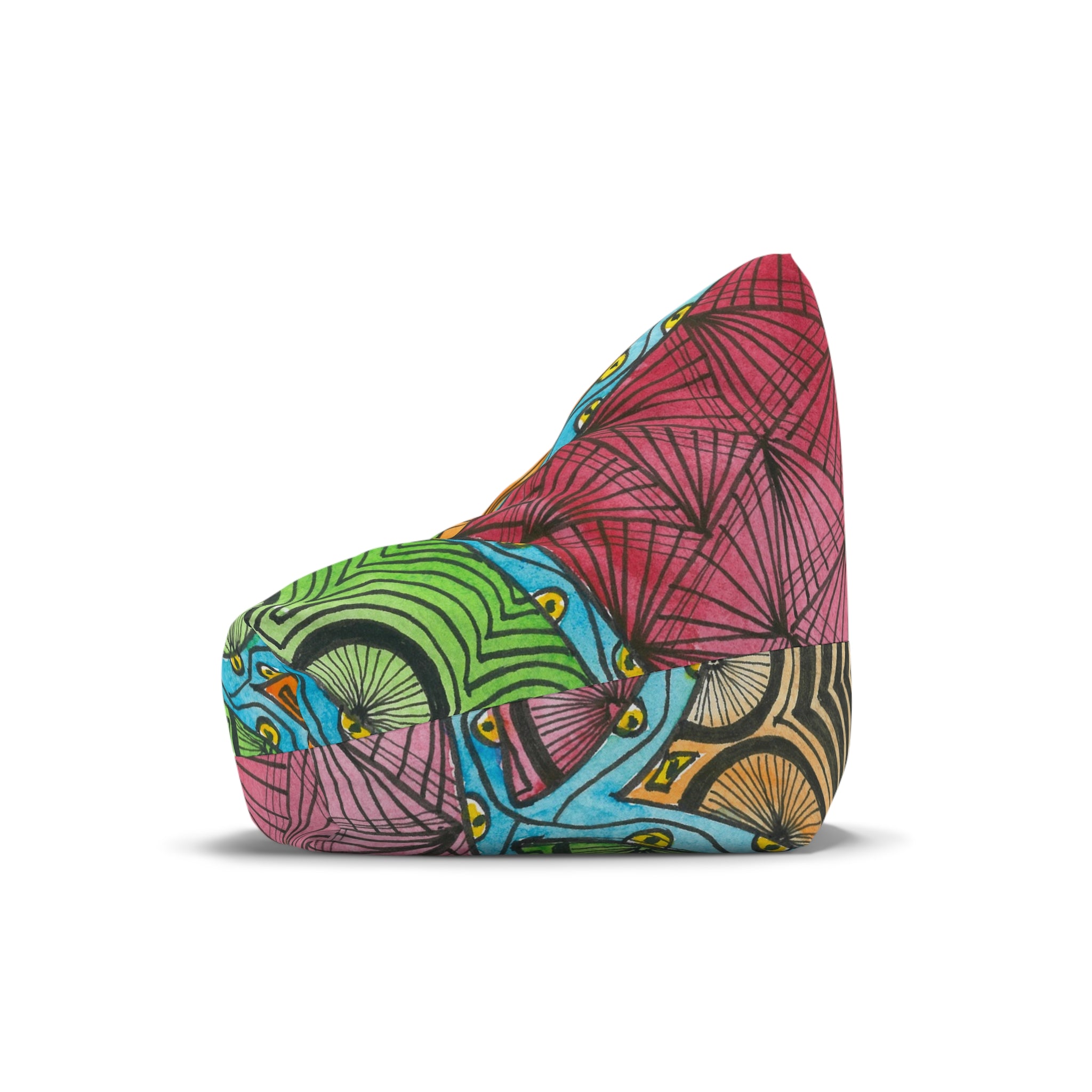 Bean Bag Chair Covers For Indoor & Outdoor - 2 Sizes - Exciting Abstract Design #11 Today's The Day