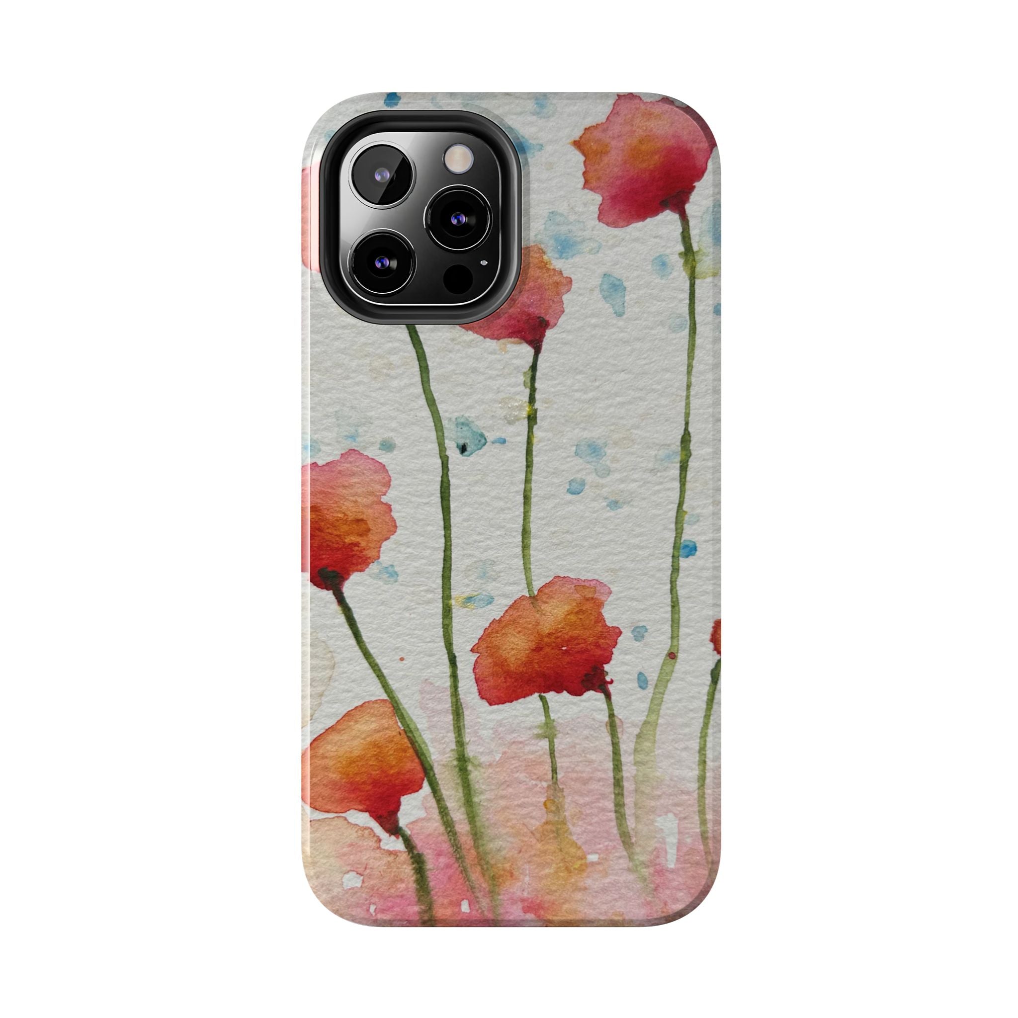 Tough Phone Case - All iPhones and Samsung Galaxys - Exciting Abstract Design #94 Poppies Galore