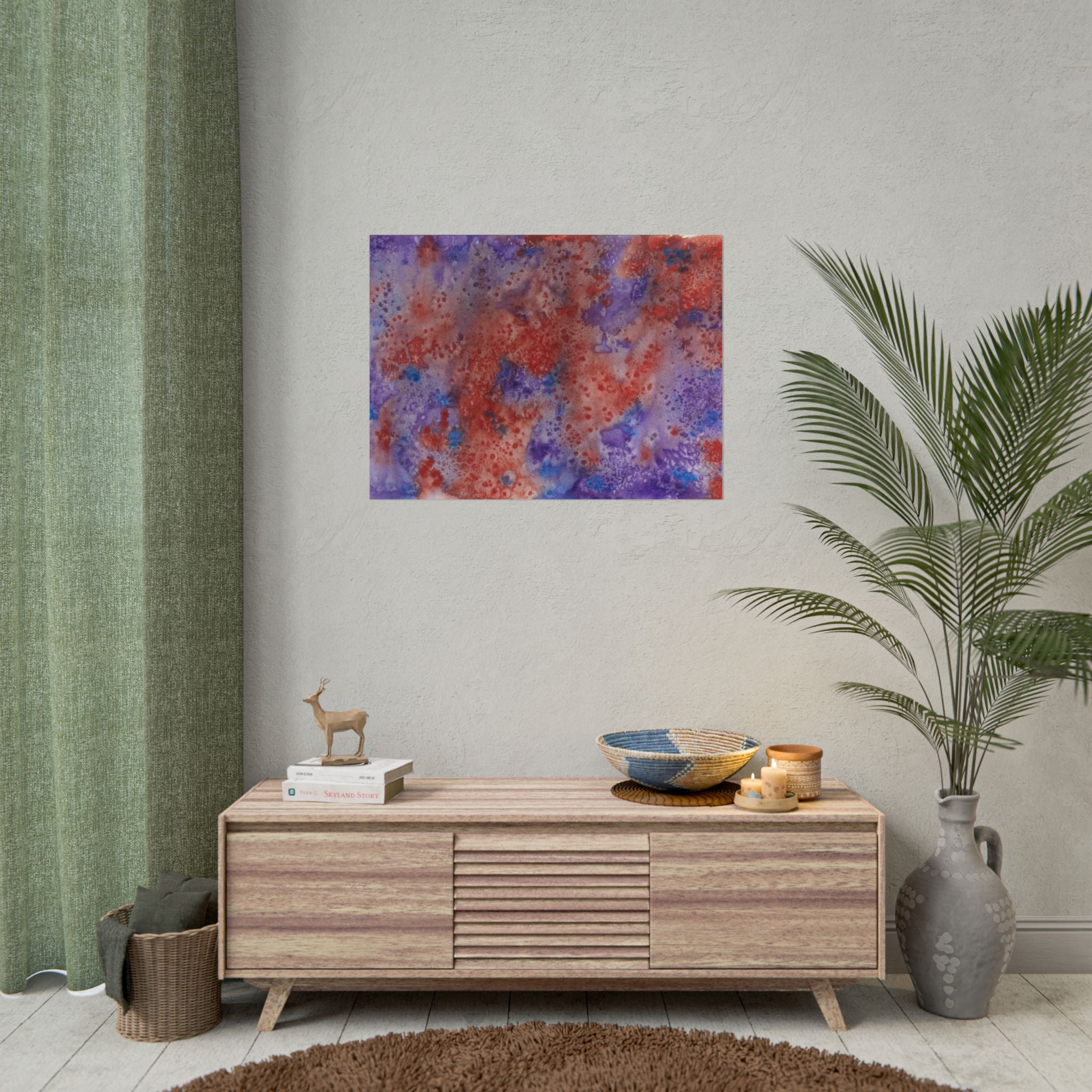Large Colourful Wall Art, Posters & Prints, For Office, Bedroom or Living Room, or Special Gift #51 In The Beginning