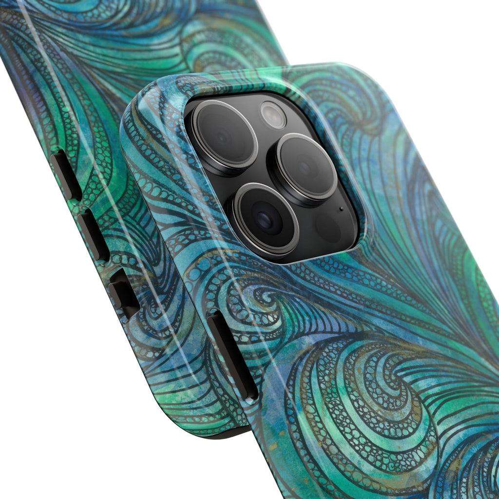 Tough Phone Case - All iPhones and Samsung Galaxys - Exciting Abstract Design #71 Call Of The Sea