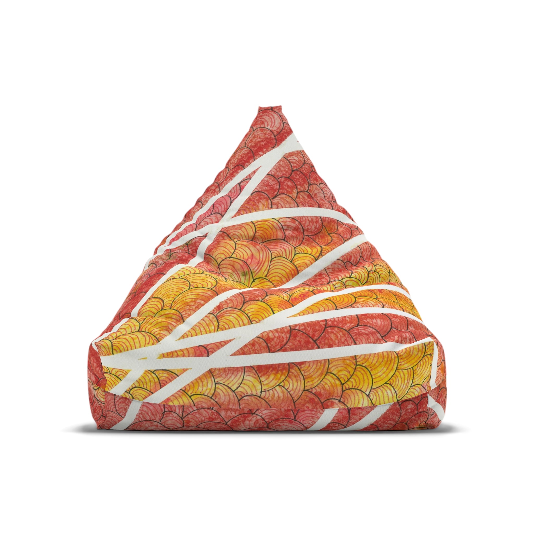 Bean Bag Chair Covers For Indoor & Outdoor - 2 Sizes - Exciting Abstract Design #67 Max Mimosa