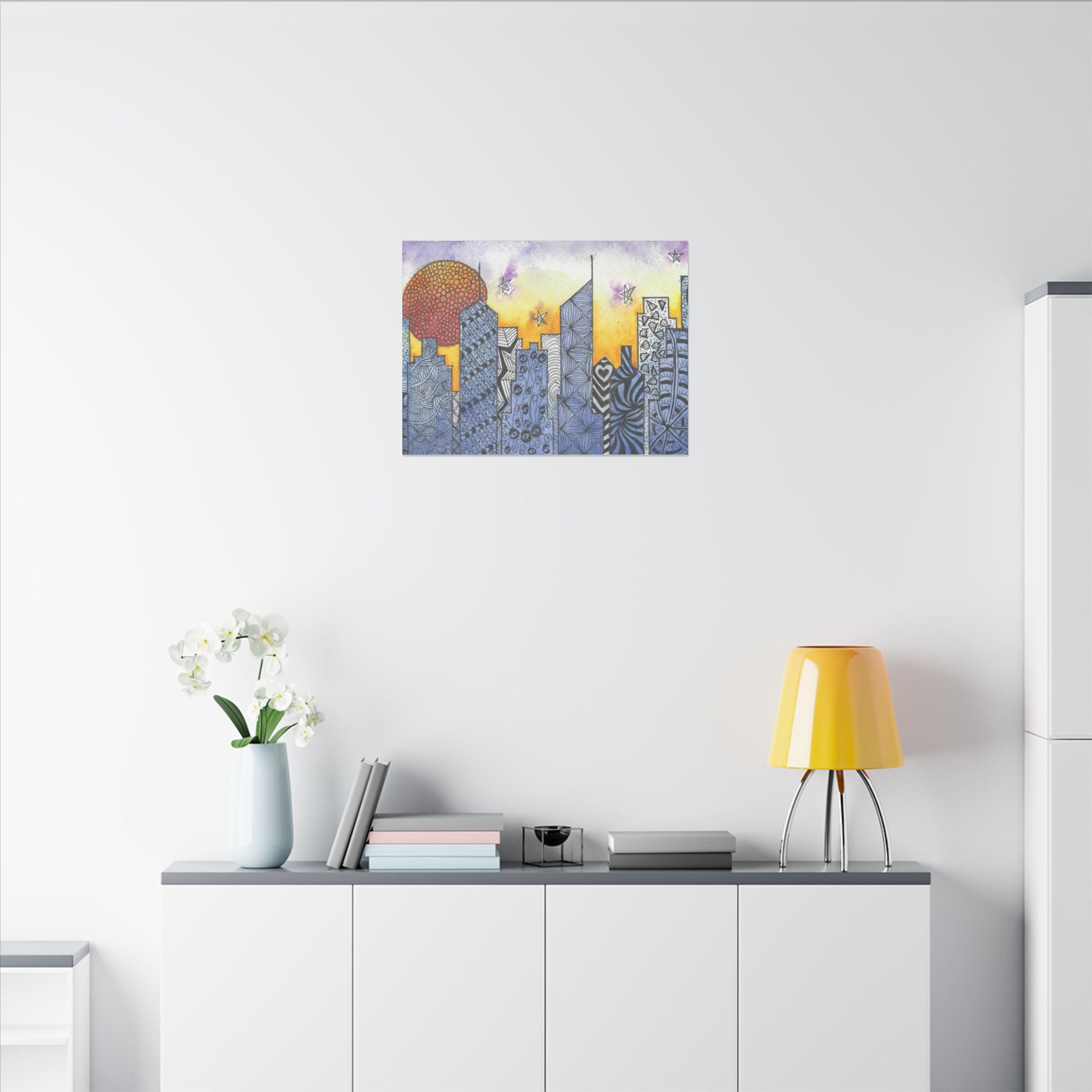 Large Colourful Wall Art, Canvas Prints, For Office, Bedroom or Living Room, or Special Gift #5 In The Shadows