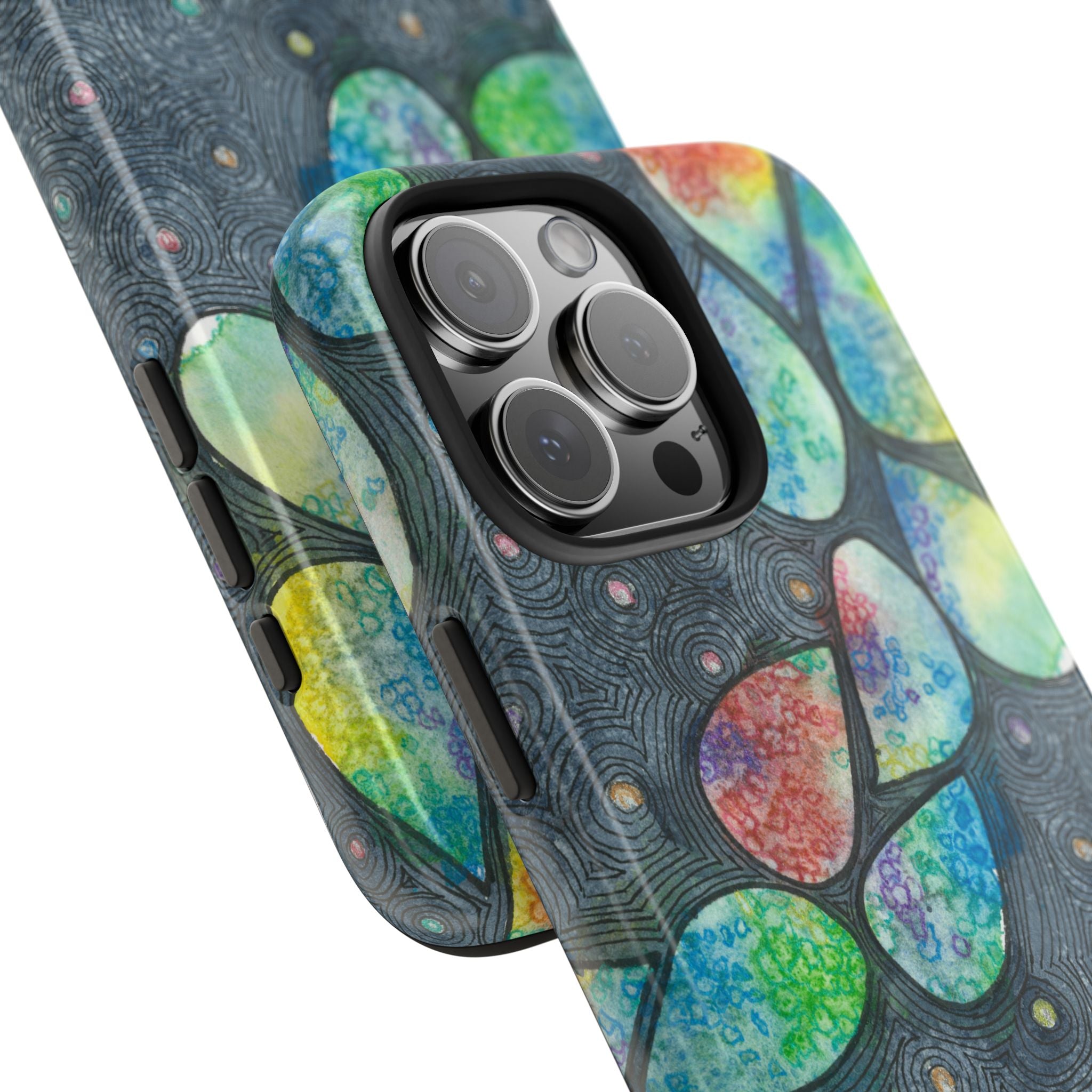Tough Phone Case - All iPhones and Samsung Galaxys - Exciting Abstract Design #30 Give Us A Minute
