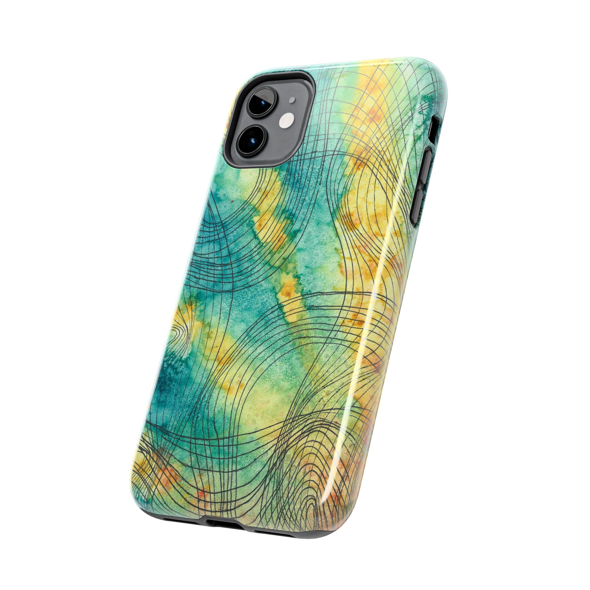 Tough Phone Case - All iPhones and Samsung Galaxys - Exciting Abstract Design #81 The Only Way Is Up