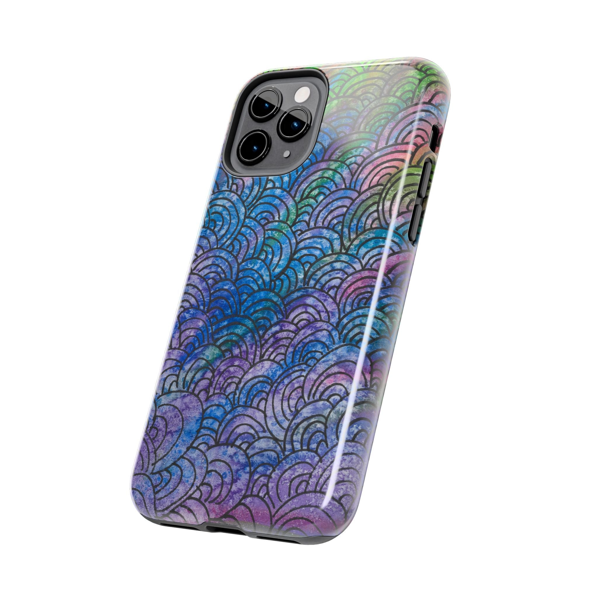 Tough Phone Case - All iPhones and Samsung Galaxys - Exciting Abstract Design #84 Ah! The Past