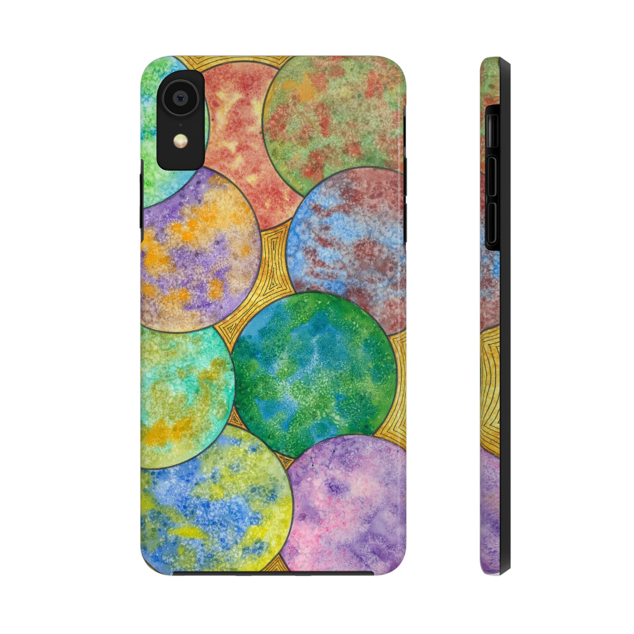 Tough Phone Case - All iPhones and Samsung Galaxys - Exciting Abstract Design #61 Worlds Apart