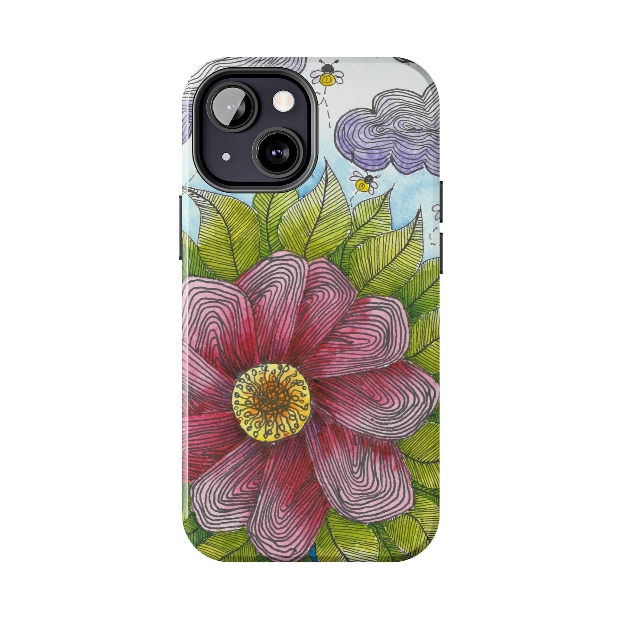Tough Phone Case - All iPhones and Samsung Galaxys - Exciting Abstract Design  #4 Bloom'n