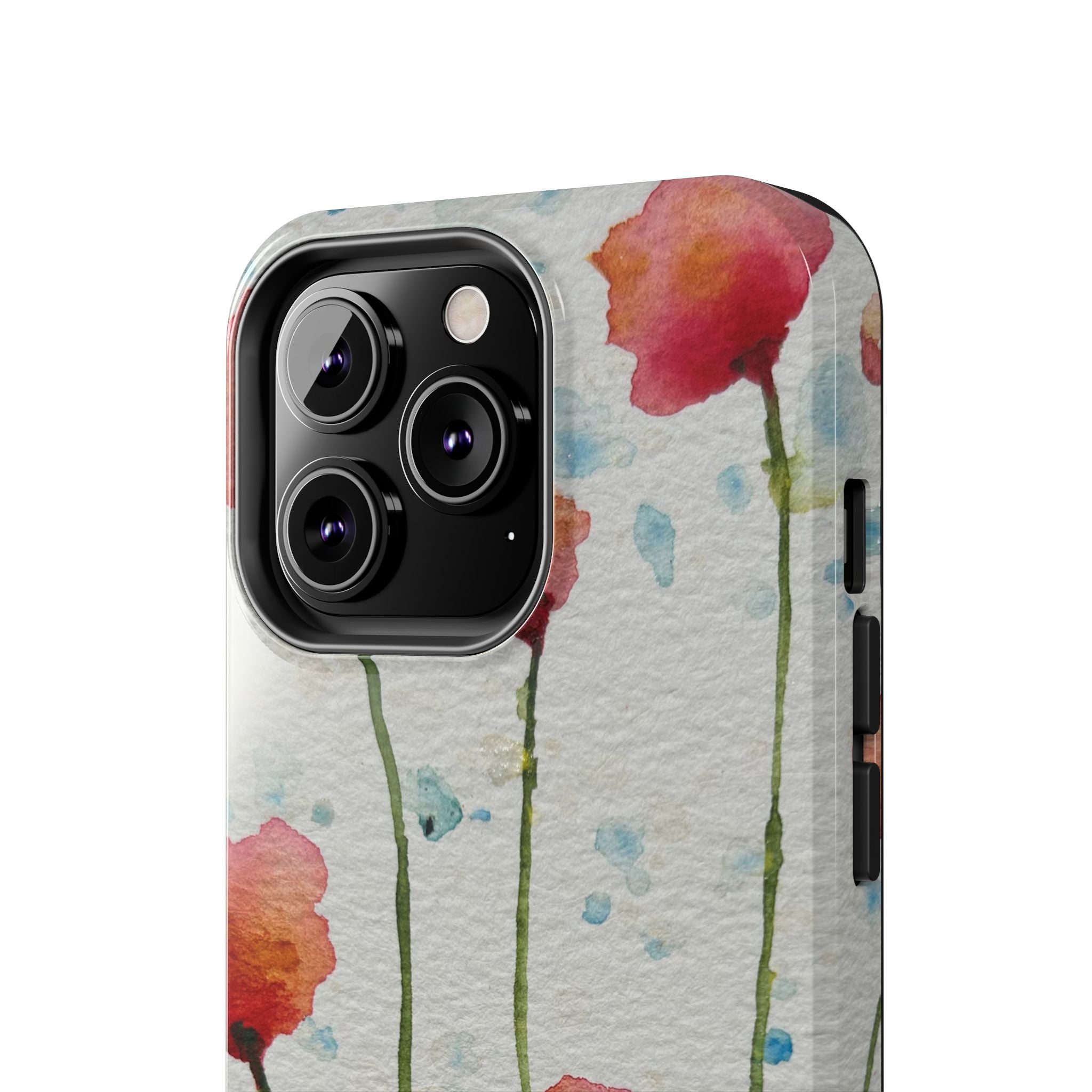 Tough Phone Case - All iPhones and Samsung Galaxys - Exciting Abstract Design #94 Poppies Galore