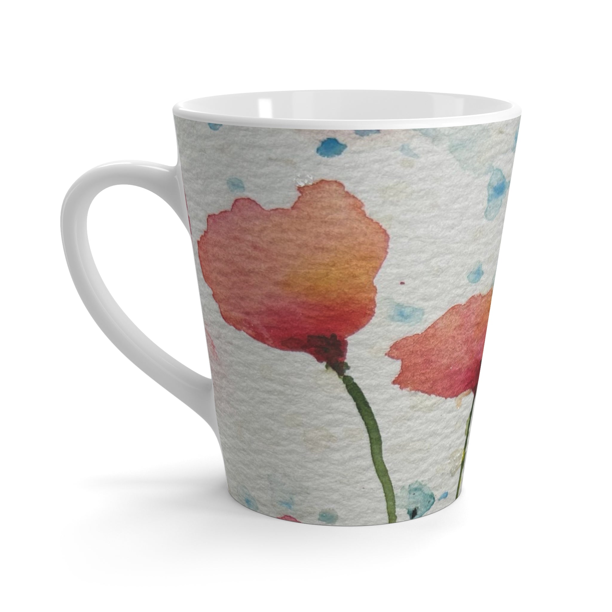 Coffee Mugs and Cups. Colourful Abstract Designs. Perfect for Home, Office or Special Gift #94 Poppies Galore