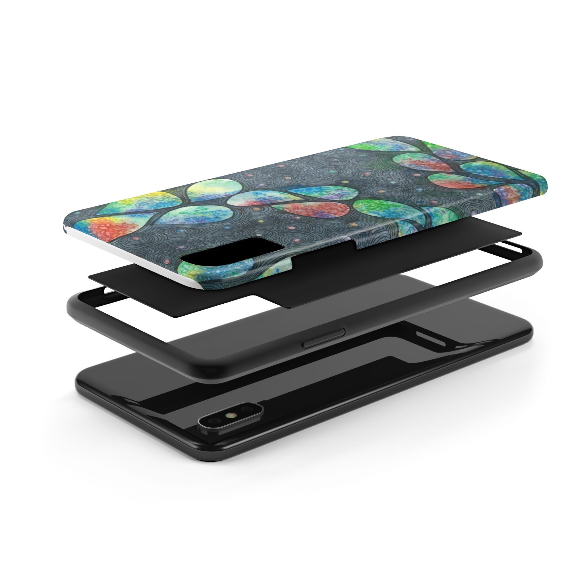 Tough Phone Case - All iPhones and Samsung Galaxys - Exciting Abstract Design #30 Give Us A Minute