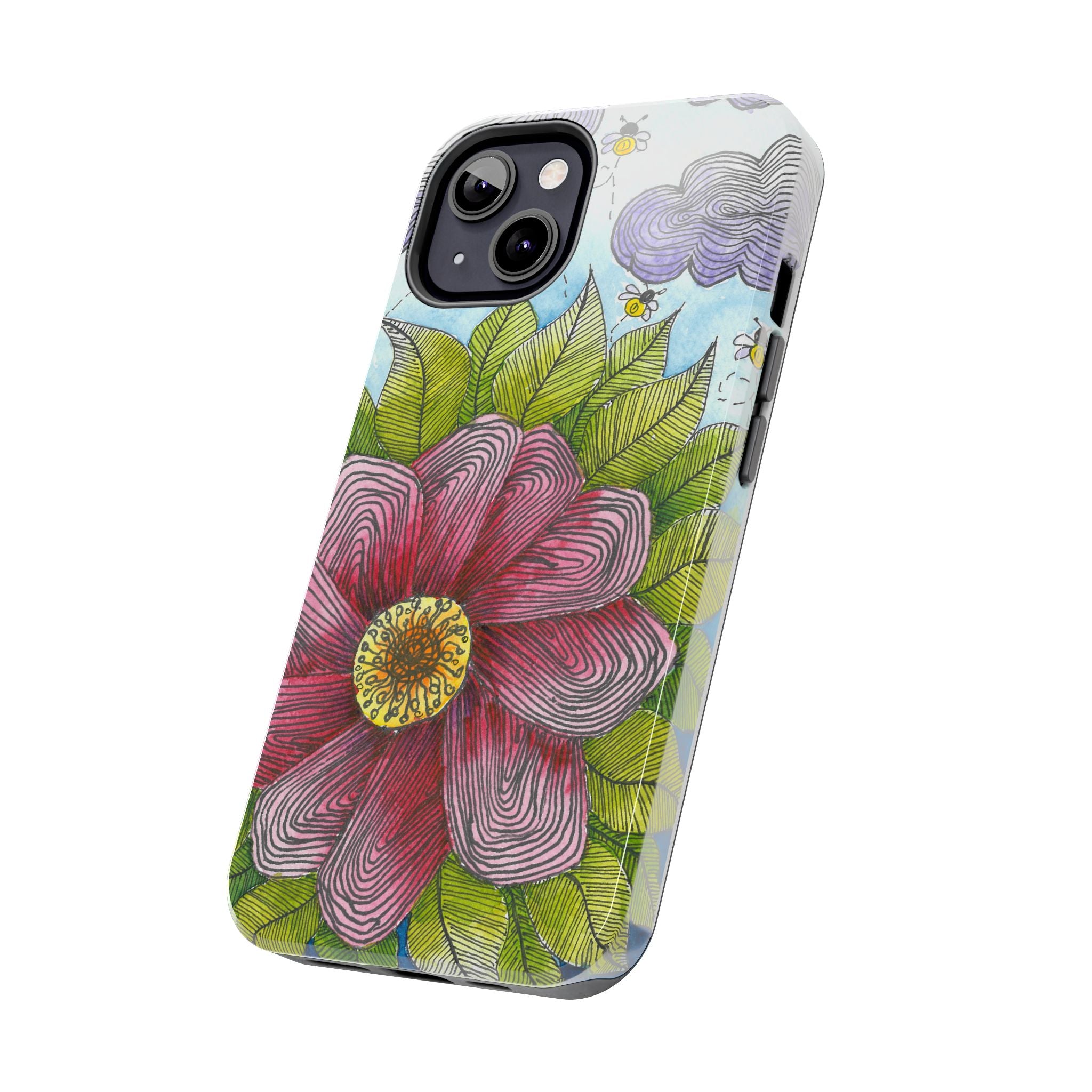 Tough Phone Case - All iPhones and Samsung Galaxys - Exciting Abstract Design  #4 Bloom'n