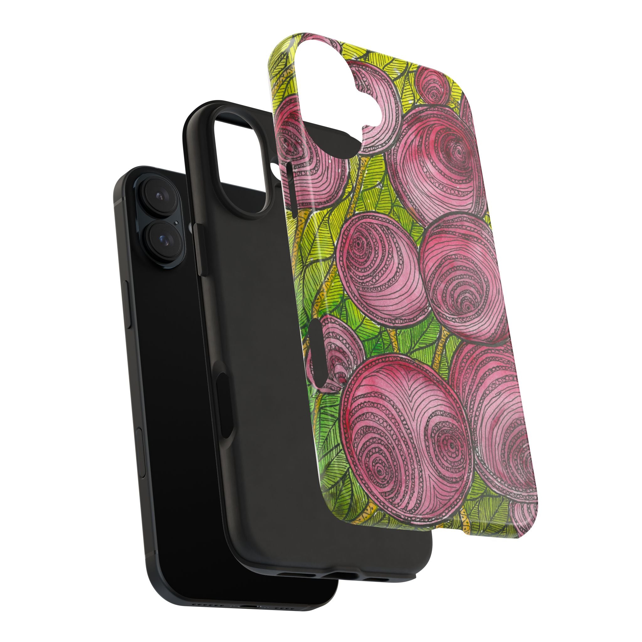 Tough Phone Case - All iPhones and Samsung Galaxys - Exciting Abstract Design #9 Spaced Blossoms