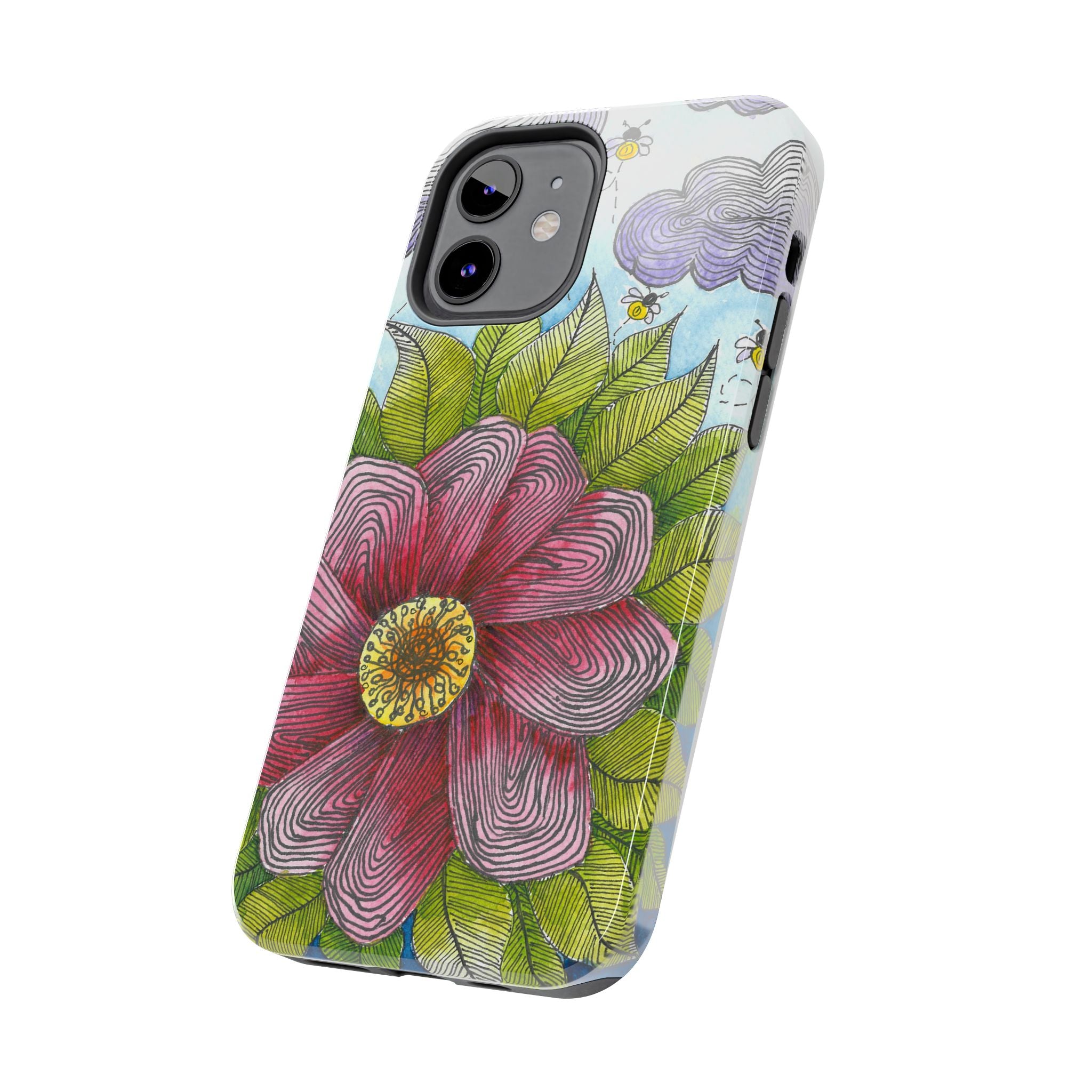 Tough Phone Case - All iPhones and Samsung Galaxys - Exciting Abstract Design  #4 Bloom'n
